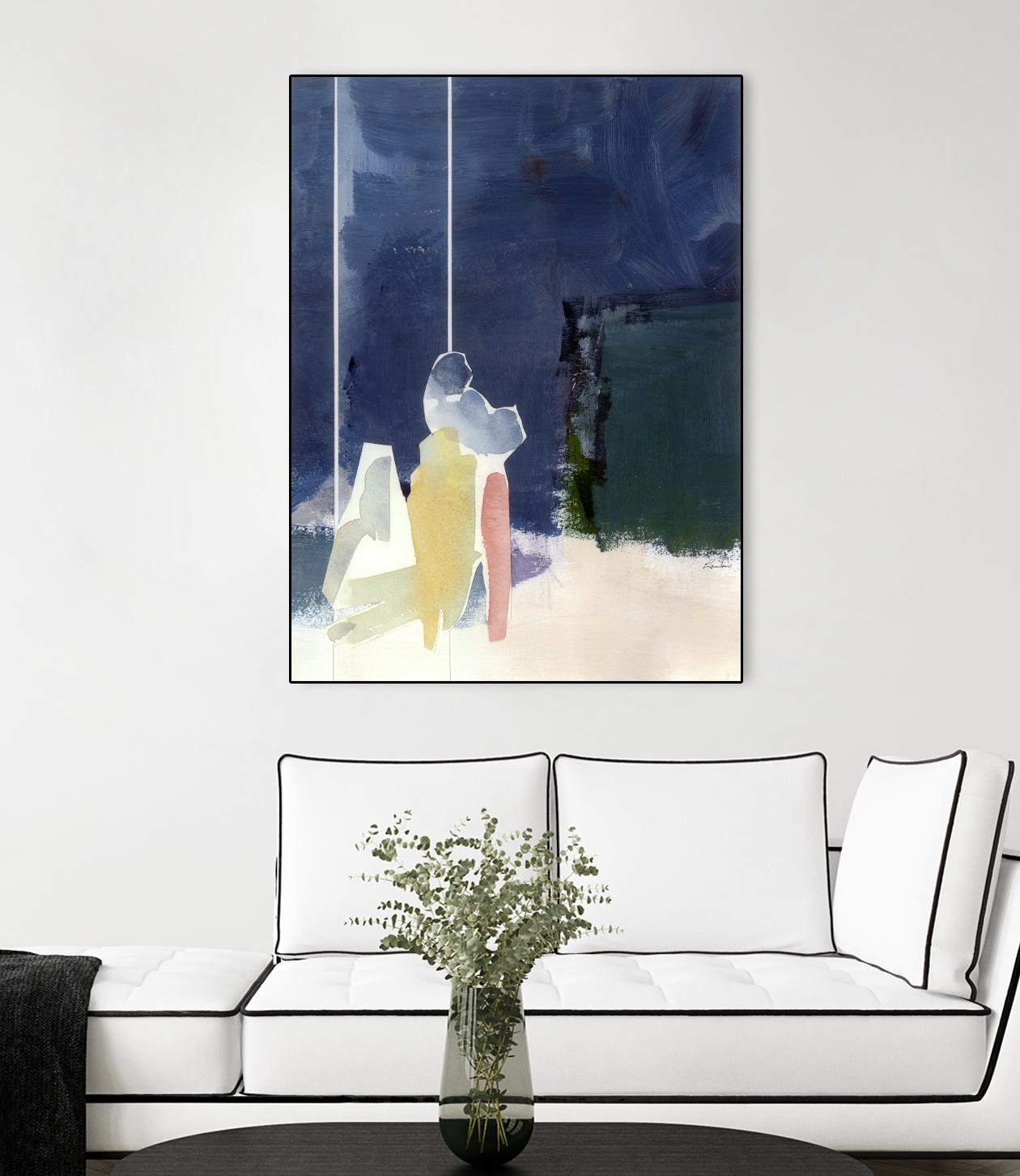 Mystic Rider by Diane Lambin on GIANT ART - white abstract