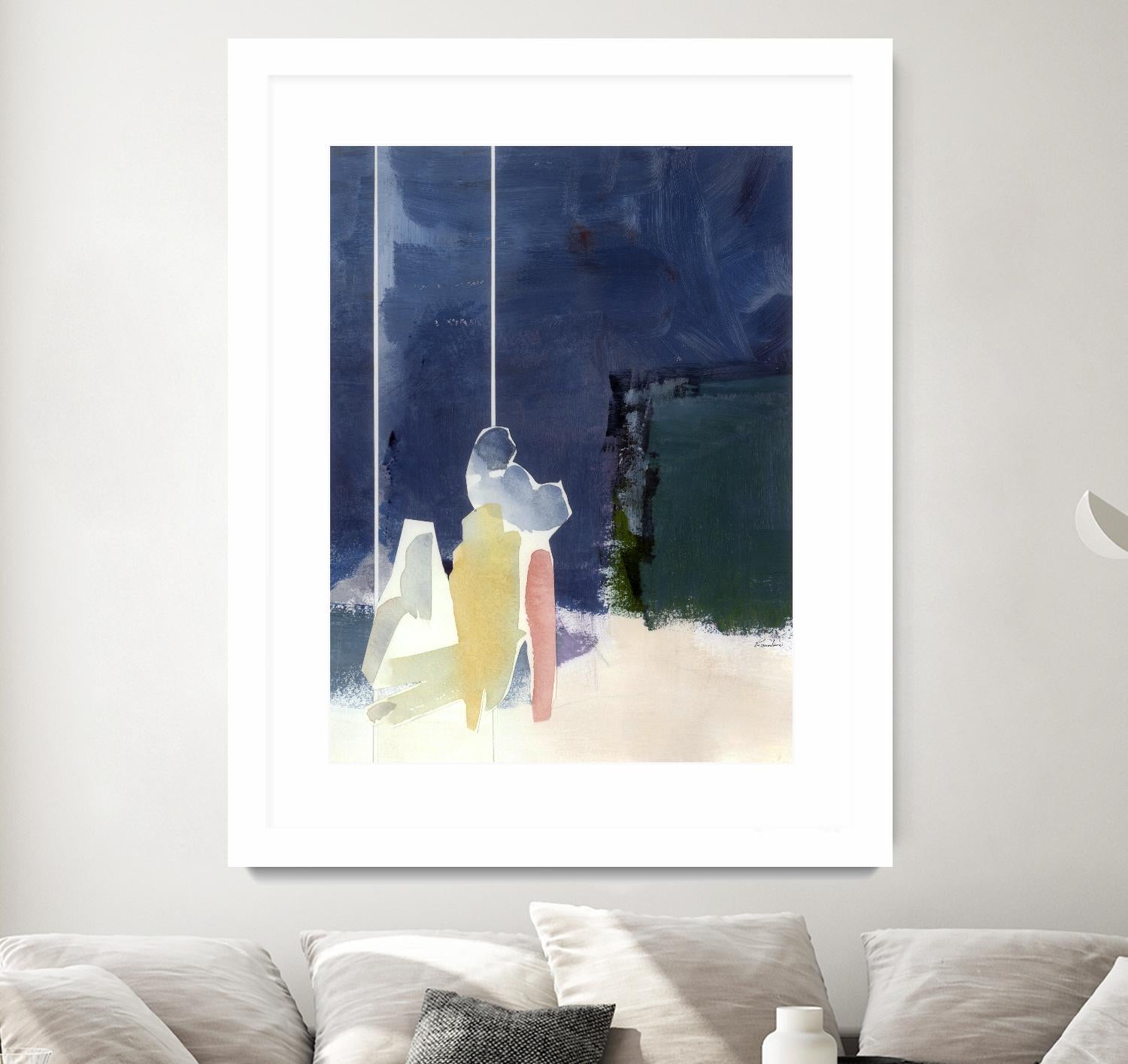 Mystic Rider by Diane Lambin on GIANT ART - green abstract quebec artists