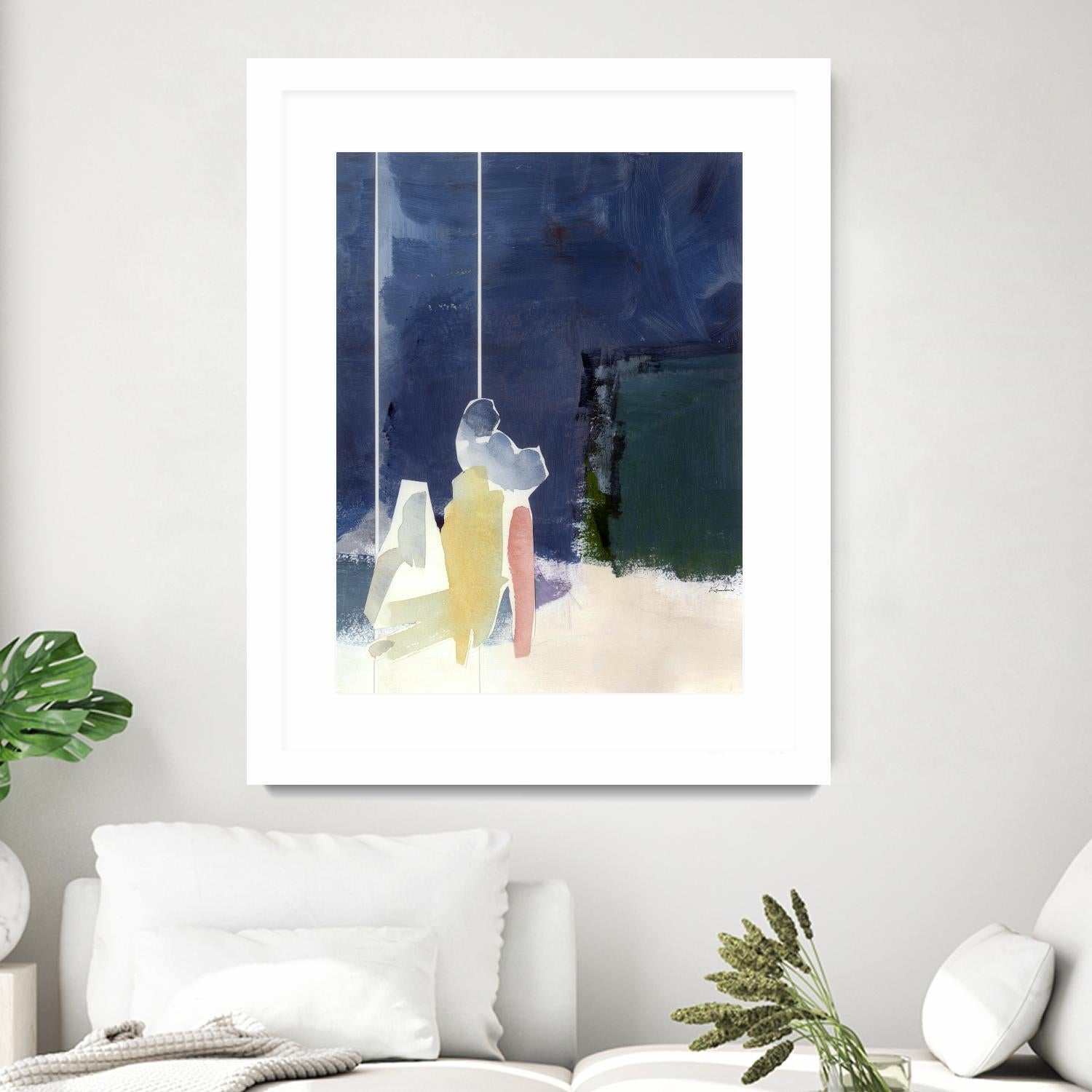 Mystic Rider by Diane Lambin on GIANT ART - green abstract quebec artists