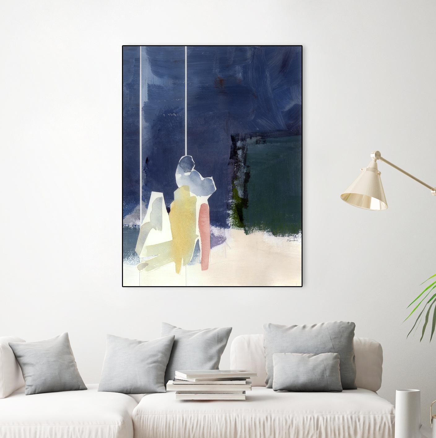 Mystic Rider by Diane Lambin on GIANT ART - white abstract