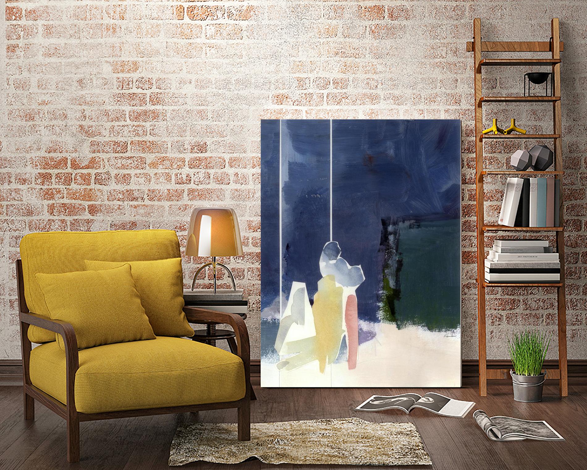 Mystic Rider by Diane Lambin on GIANT ART - green abstract quebec artists