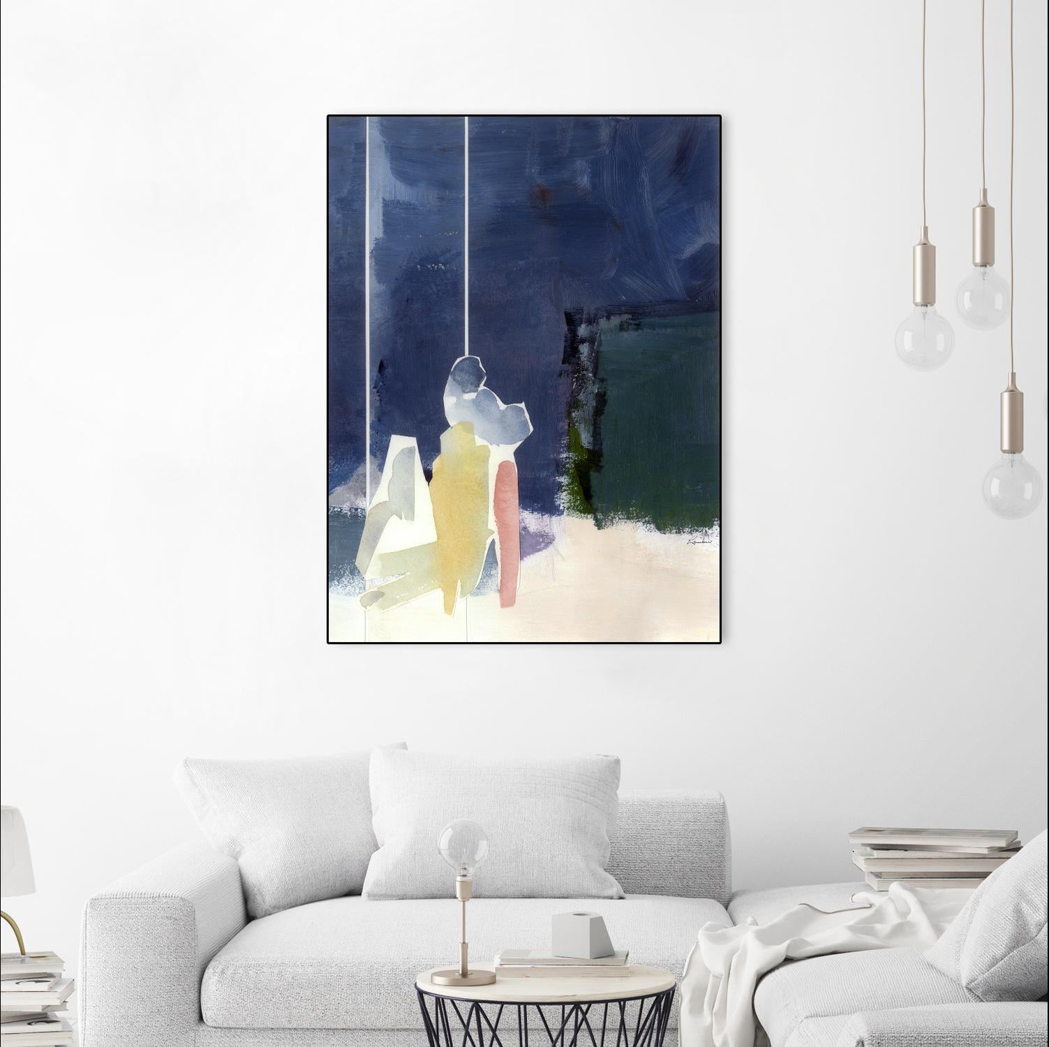 Mystic Rider by Diane Lambin on GIANT ART - white abstract