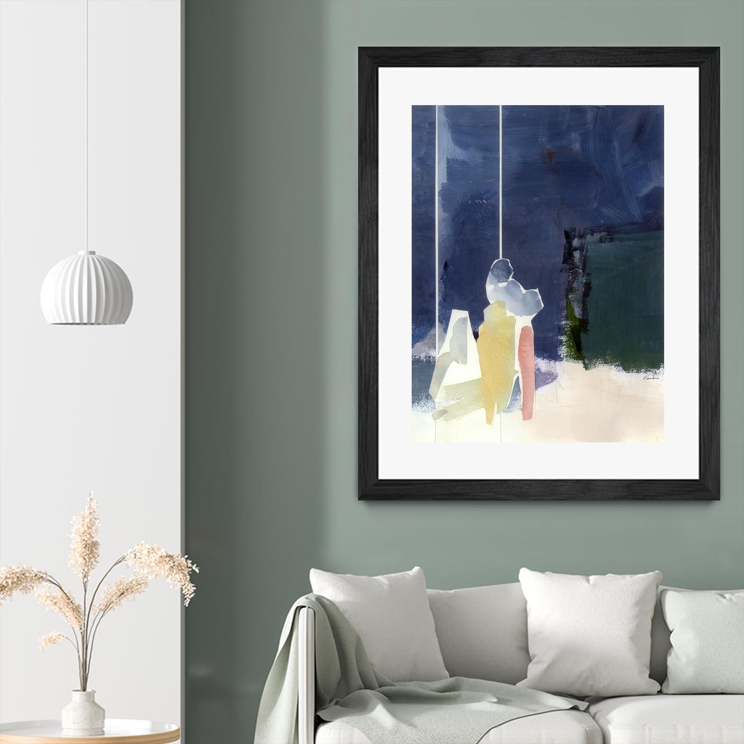 Mystic Rider by Diane Lambin on GIANT ART - green abstract quebec artists