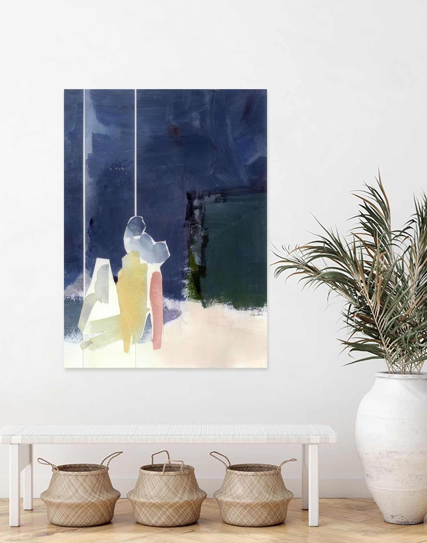Mystic Rider by Diane Lambin on GIANT ART - green abstract quebec artists