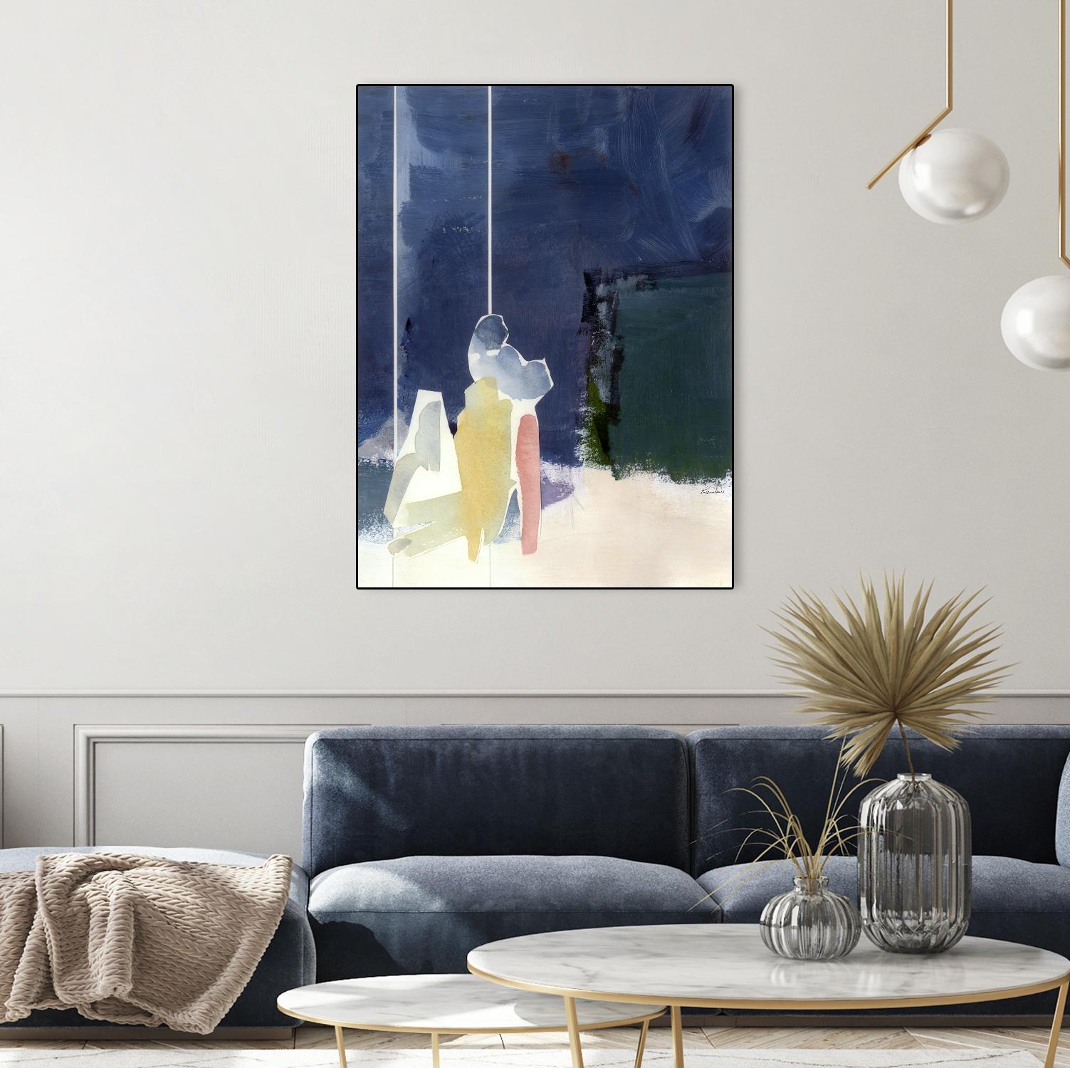 Mystic Rider by Diane Lambin on GIANT ART - white abstract