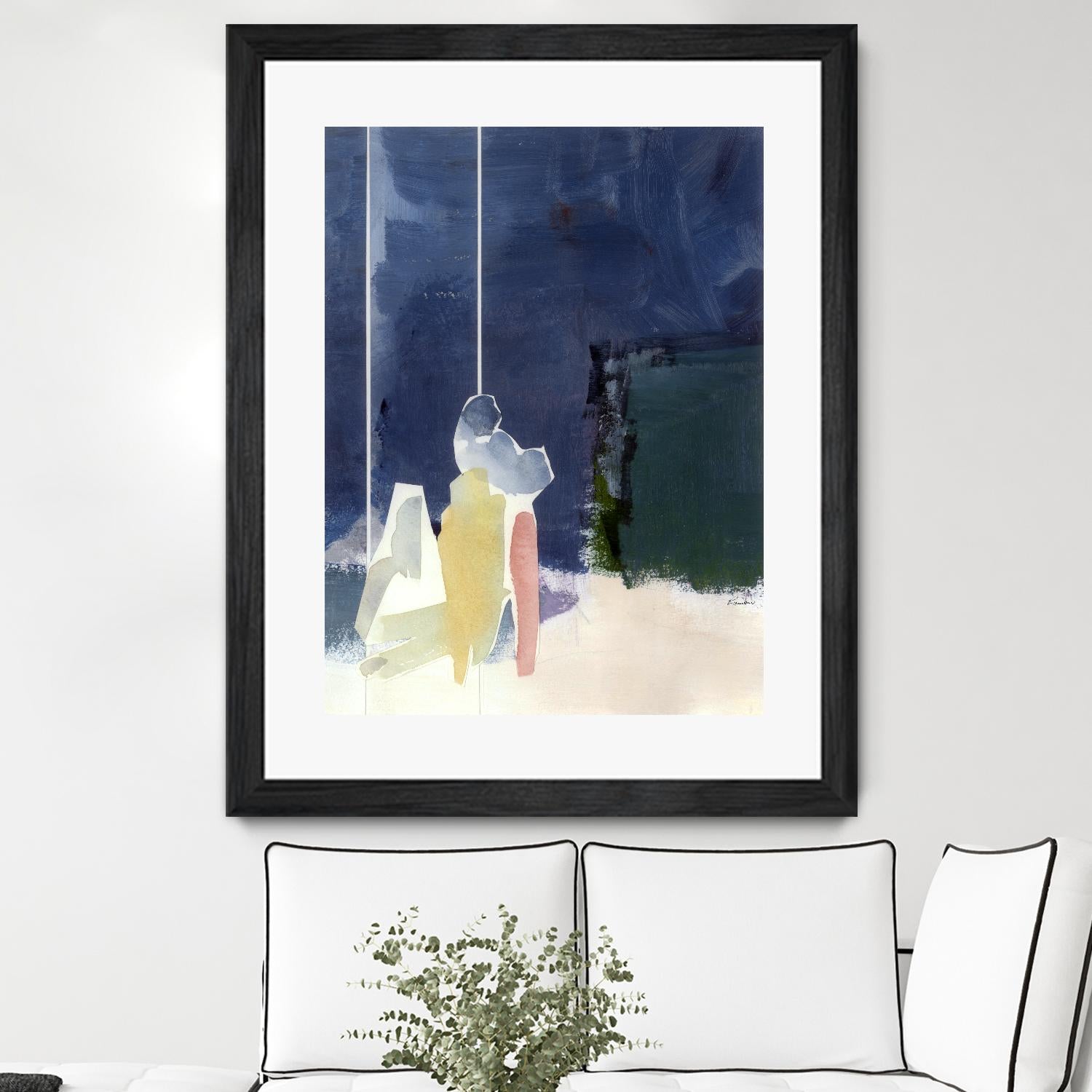 Mystic Rider by Diane Lambin on GIANT ART - green abstract quebec artists