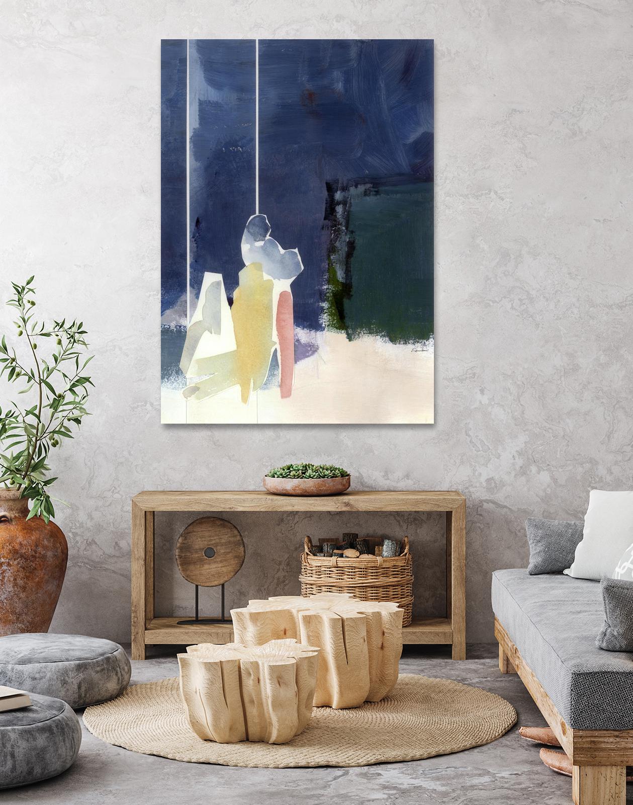 Mystic Rider by Diane Lambin on GIANT ART - green abstract quebec artists
