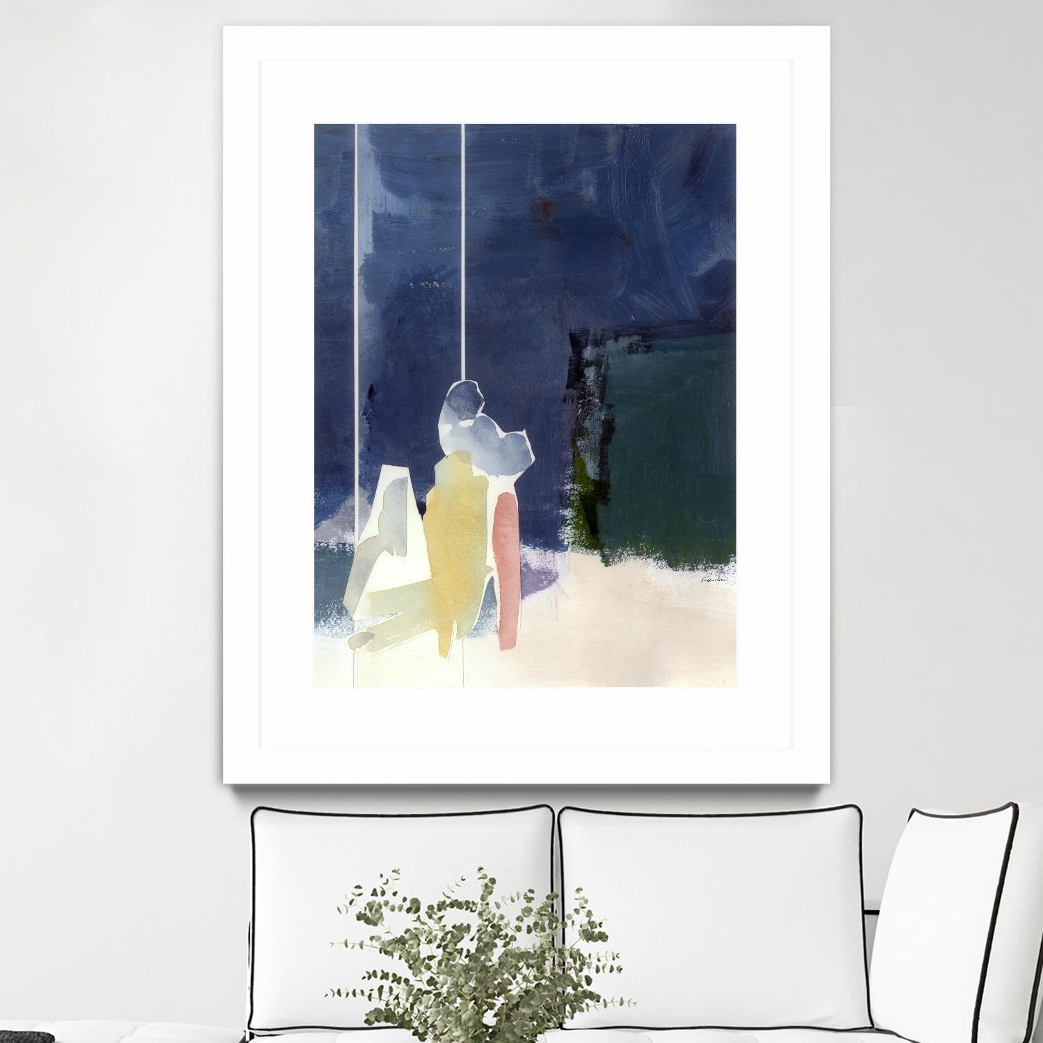 Mystic Rider by Diane Lambin on GIANT ART - green abstract quebec artists