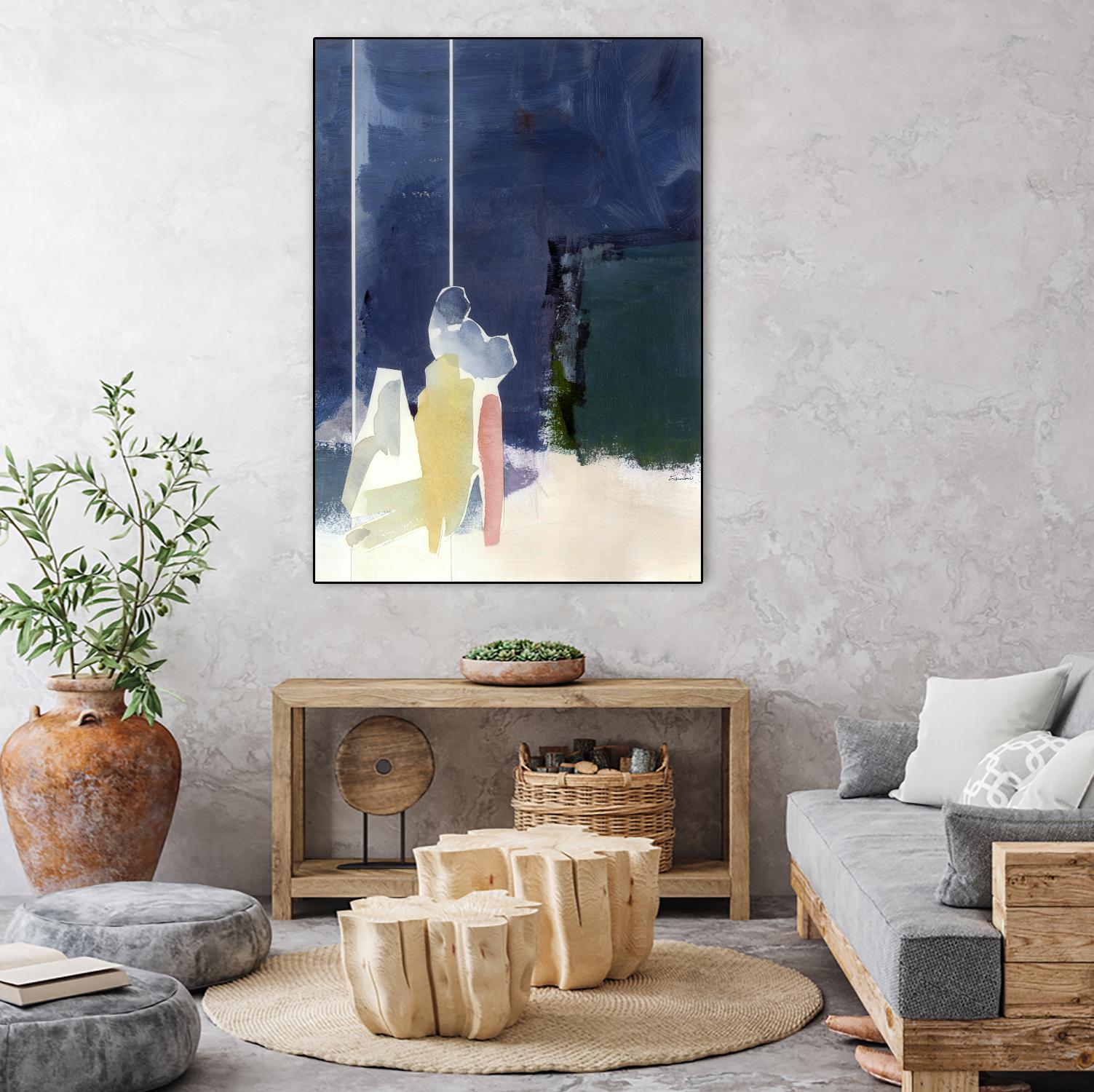 Mystic Rider by Diane Lambin on GIANT ART - white abstract