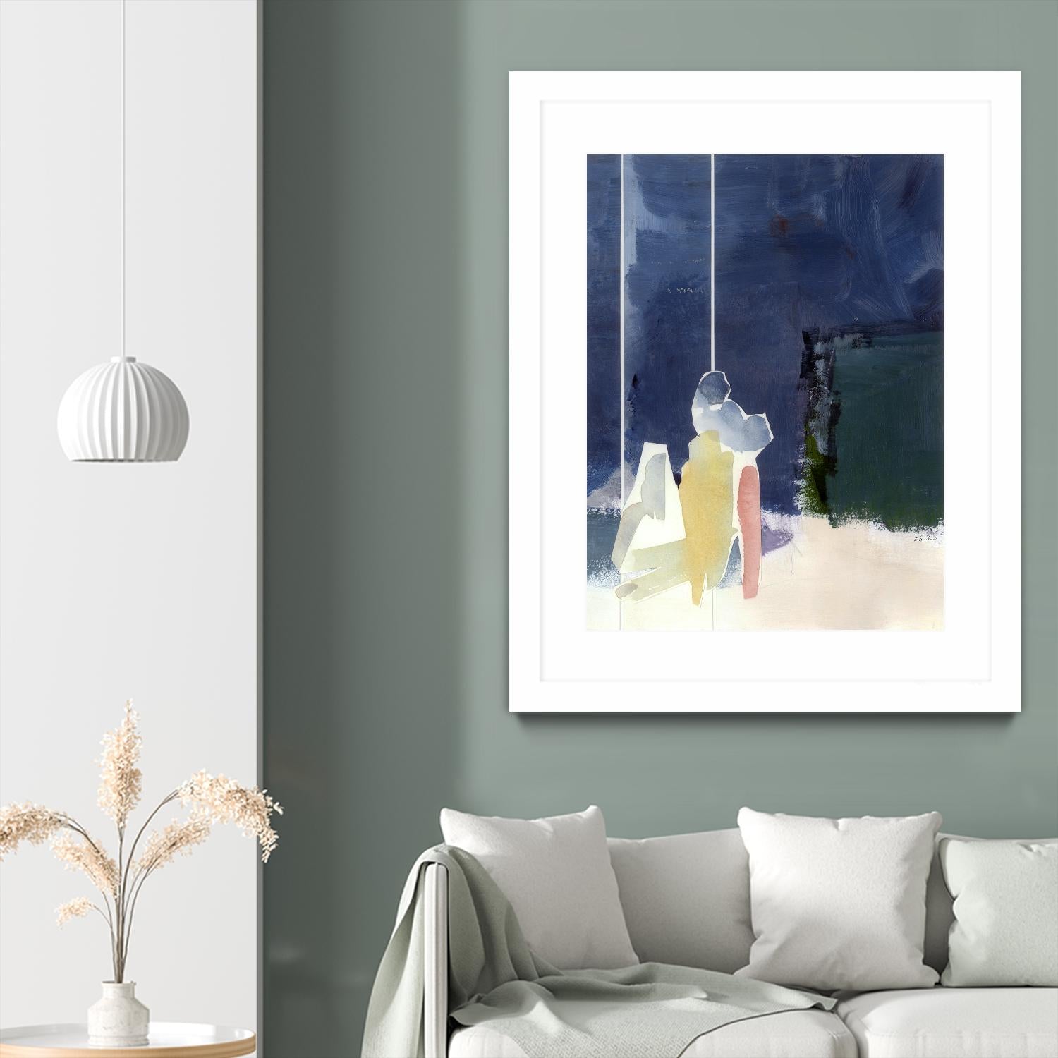 Mystic Rider by Diane Lambin on GIANT ART - green abstract quebec artists