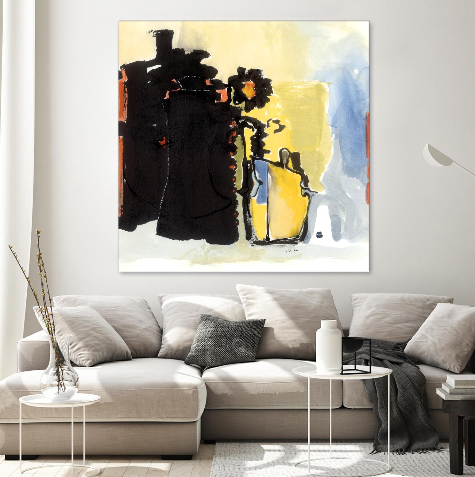 Vases Collage by Diane Lambin on GIANT ART - yellow abstract