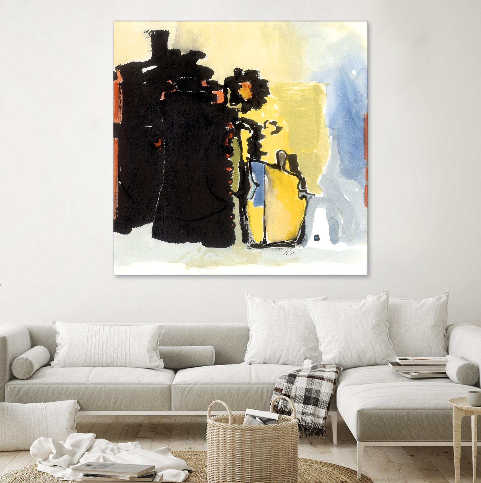 Vases Collage by Diane Lambin on GIANT ART - yellow abstract