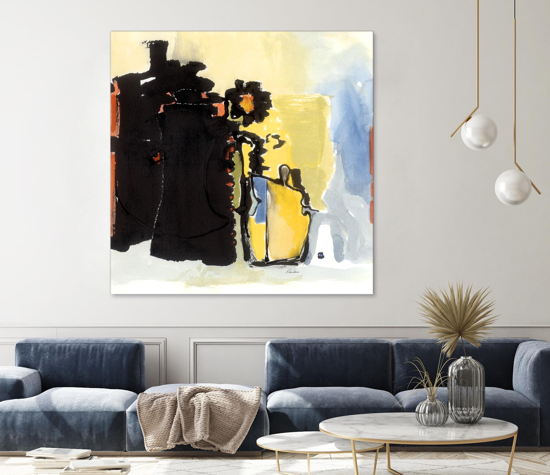 Vases Collage by Diane Lambin on GIANT ART - yellow abstract