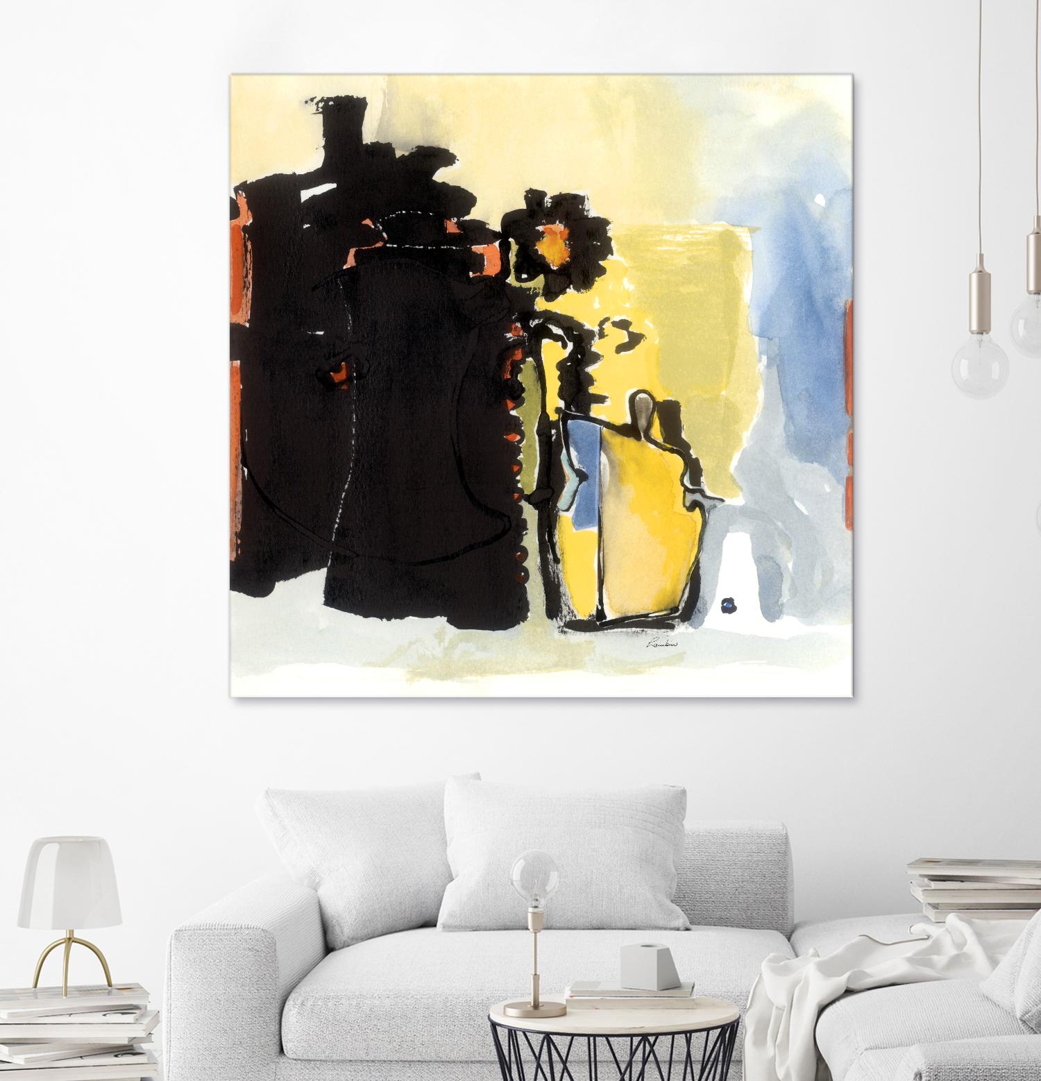 Vases Collage by Diane Lambin on GIANT ART - yellow abstract