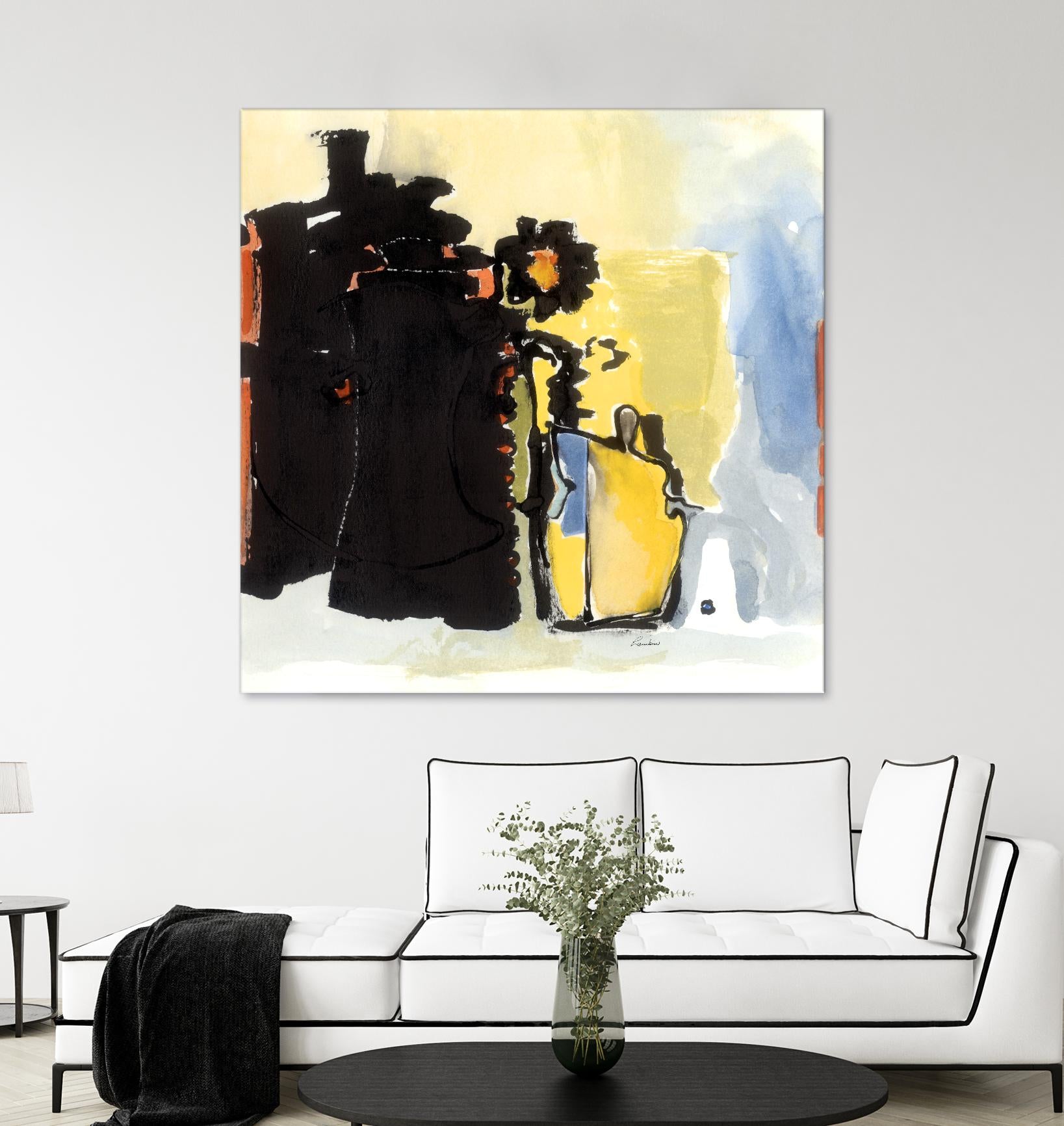 Vases Collage by Diane Lambin on GIANT ART - yellow abstract