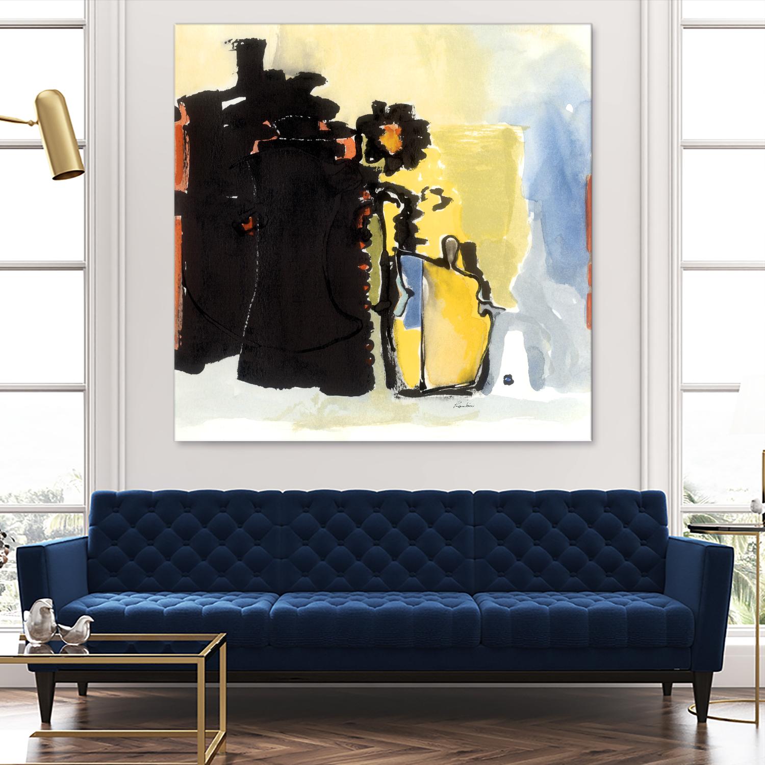 Vases Collage by Diane Lambin on GIANT ART - yellow abstract