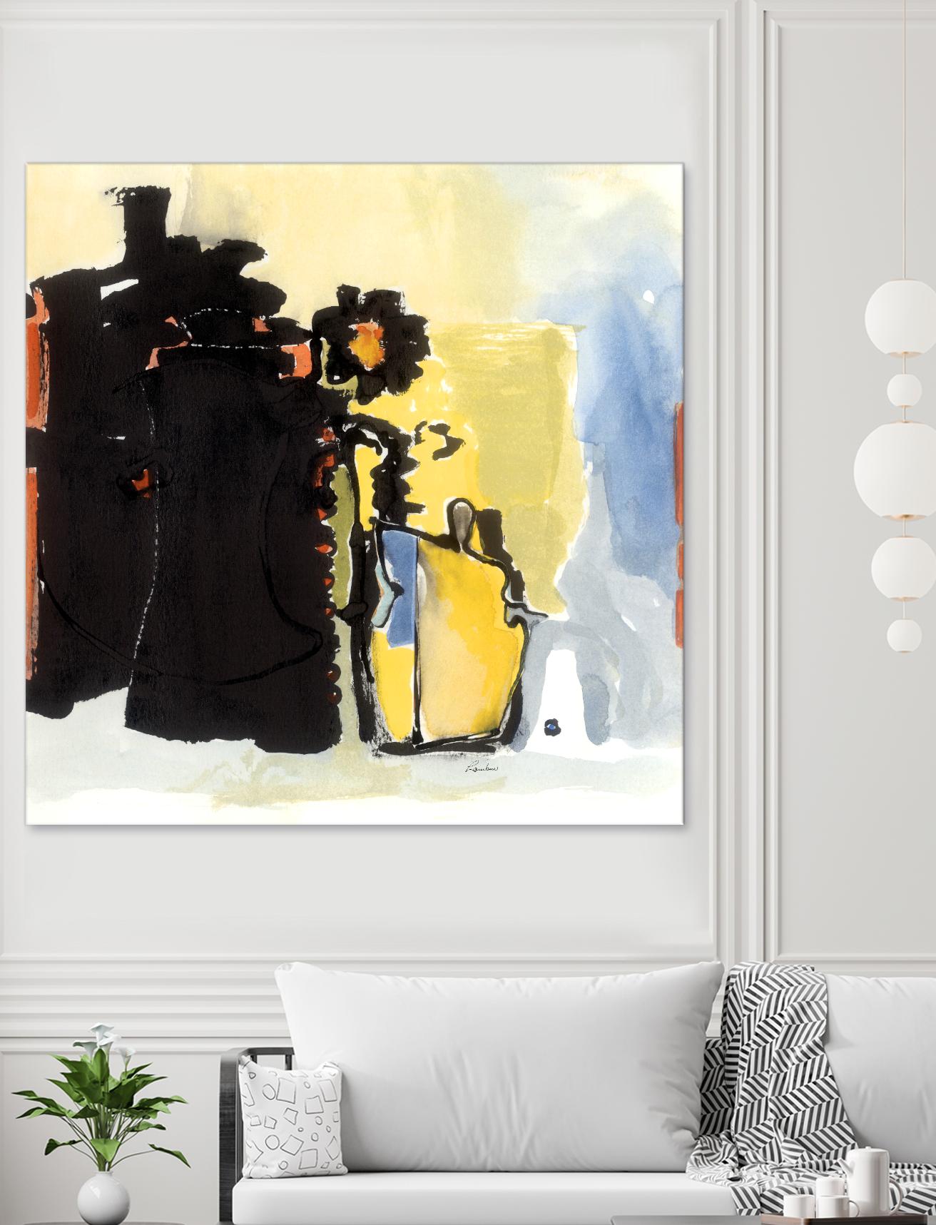 Vases Collage by Diane Lambin on GIANT ART - yellow abstract
