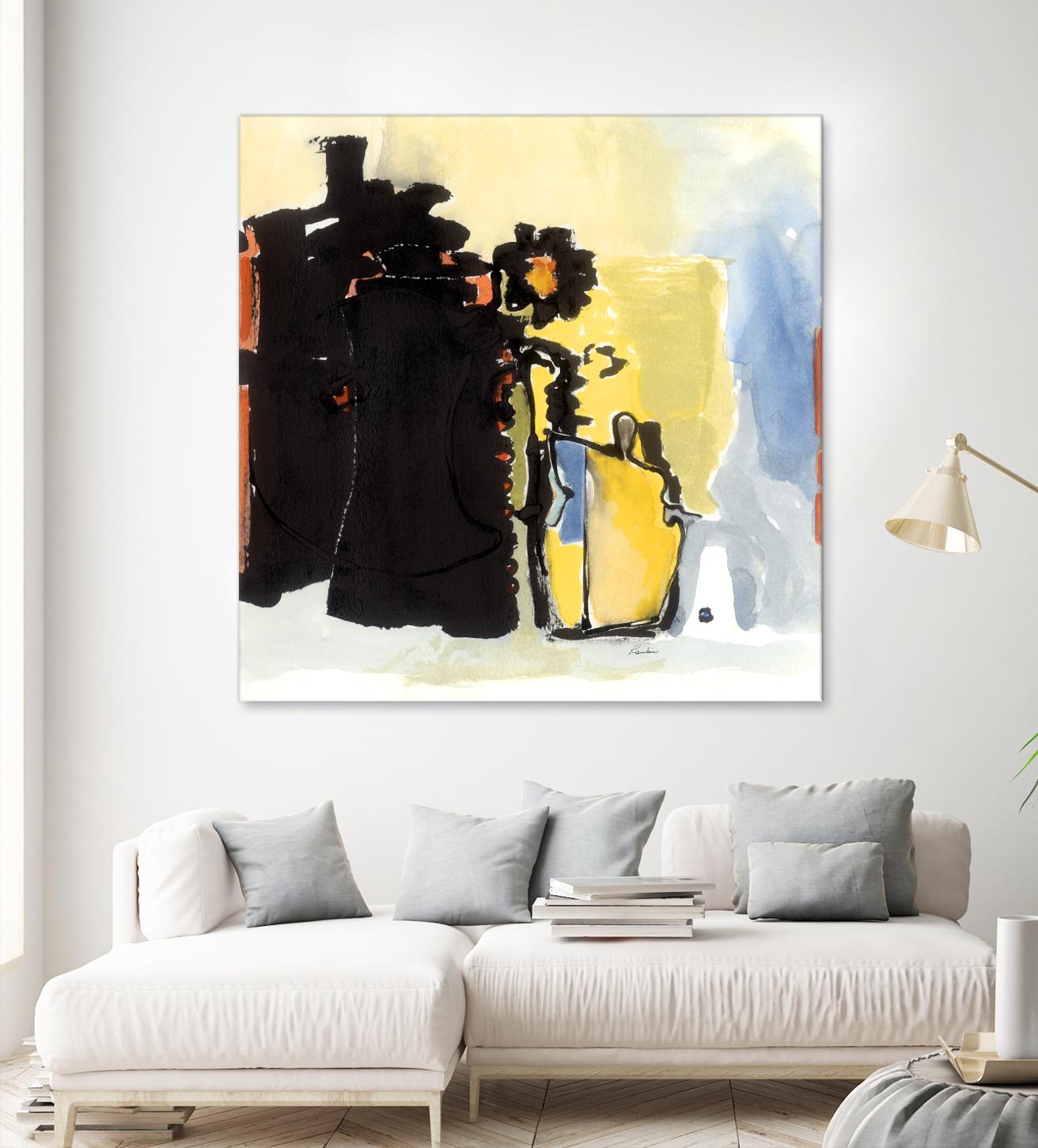 Vases Collage by Diane Lambin on GIANT ART - yellow abstract