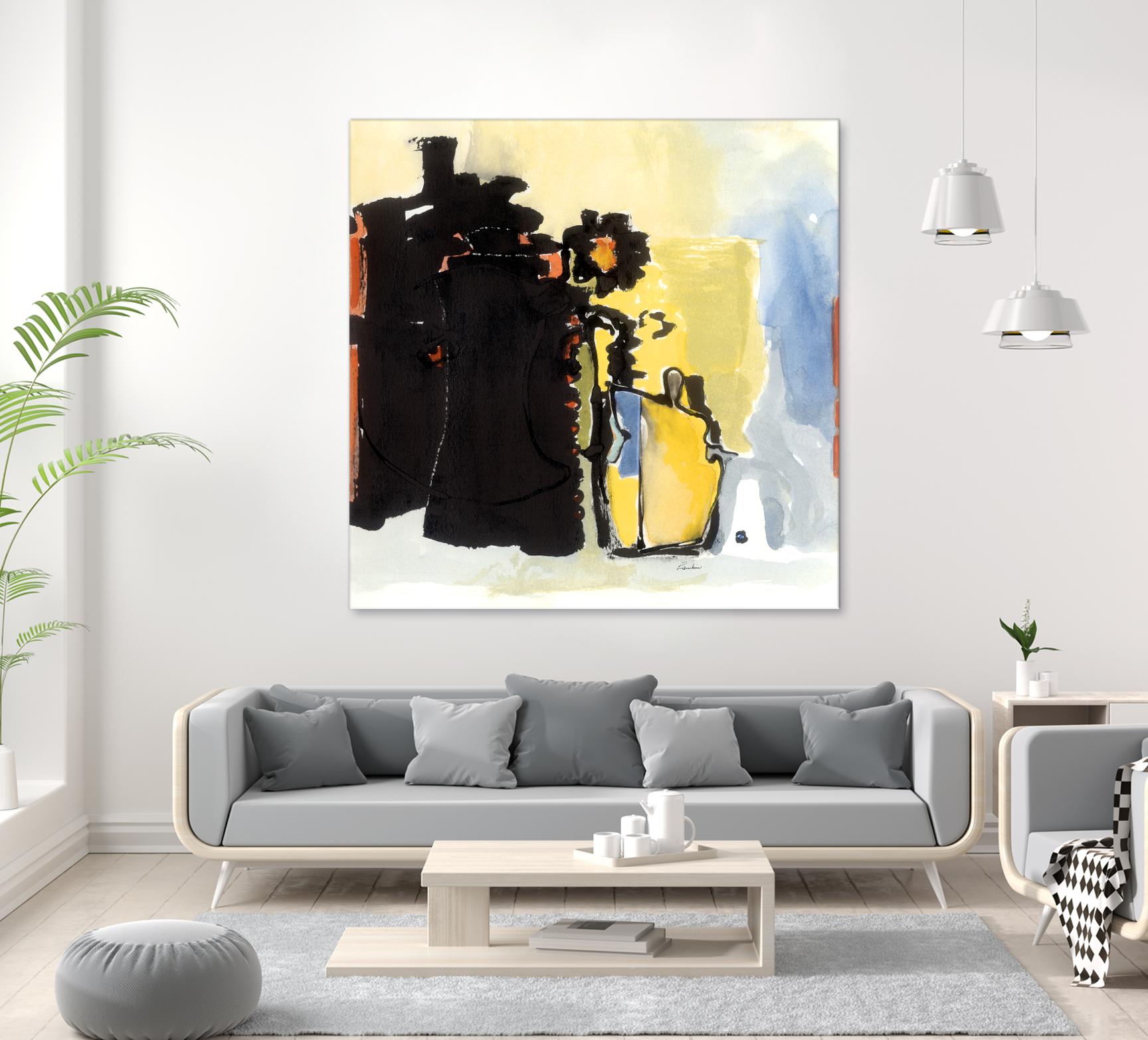 Vases Collage by Diane Lambin on GIANT ART - yellow abstract