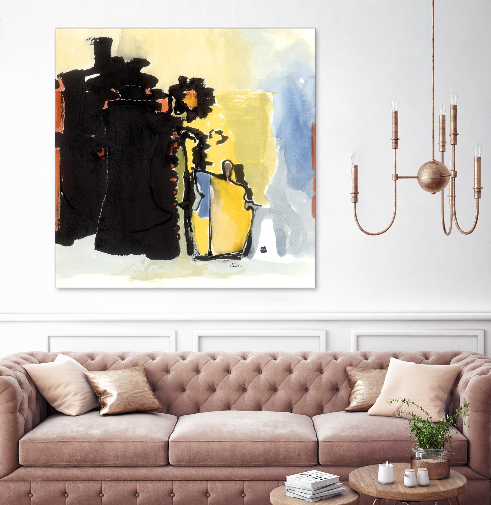 Vases Collage by Diane Lambin on GIANT ART - yellow abstract
