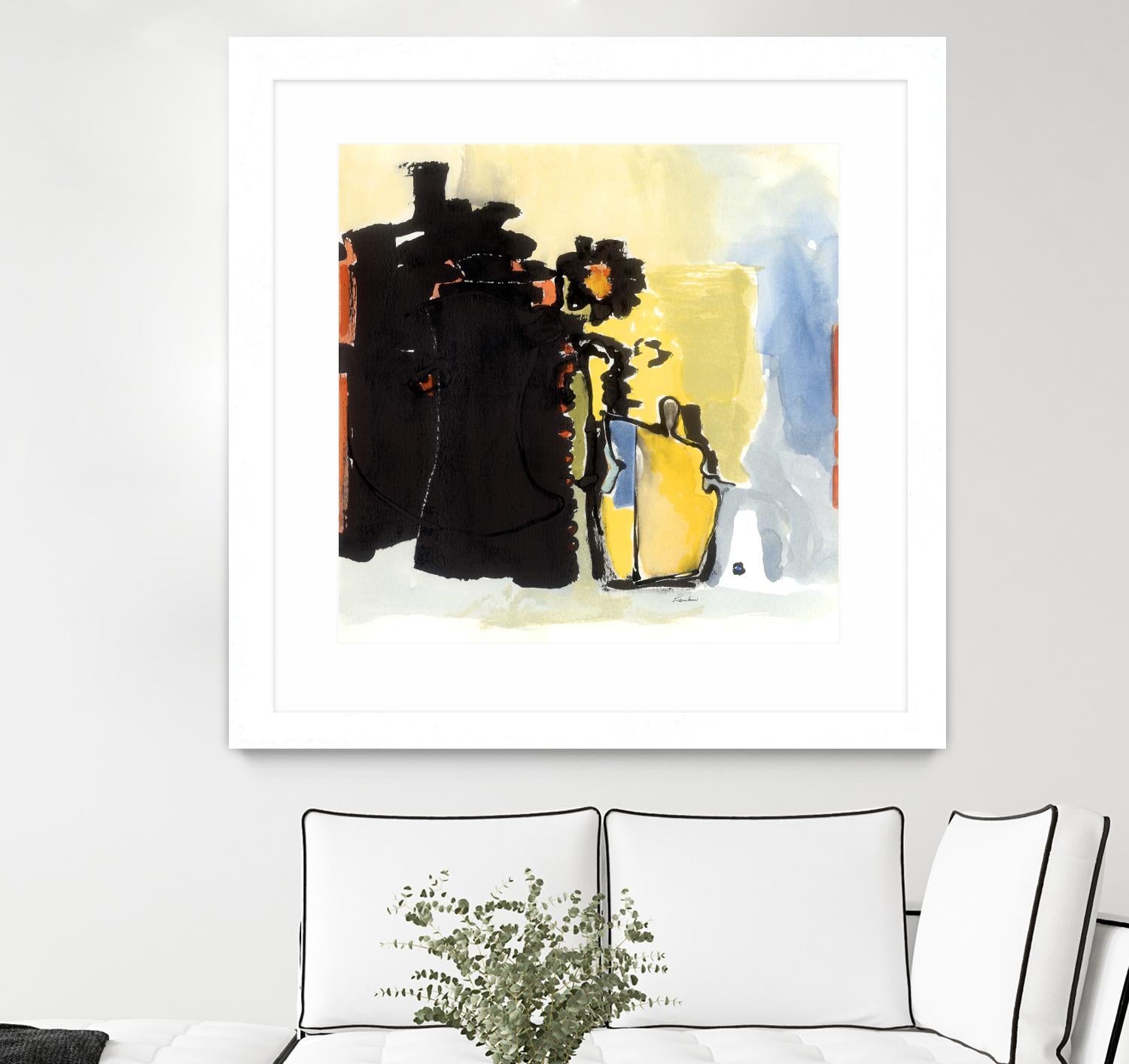 Vases Collage by Diane Lambin on GIANT ART - yellow abstract