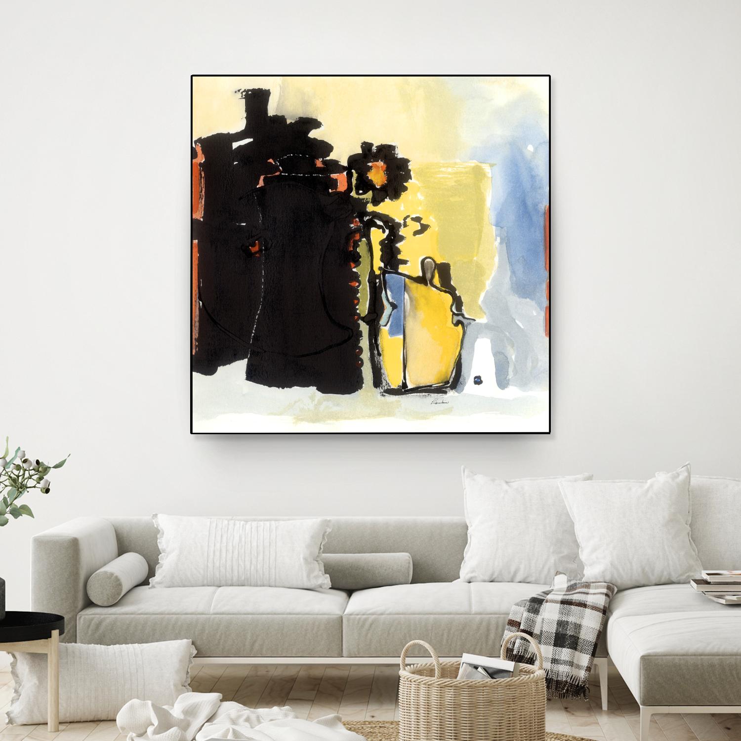 Vases Collage by Diane Lambin on GIANT ART - yellow abstract