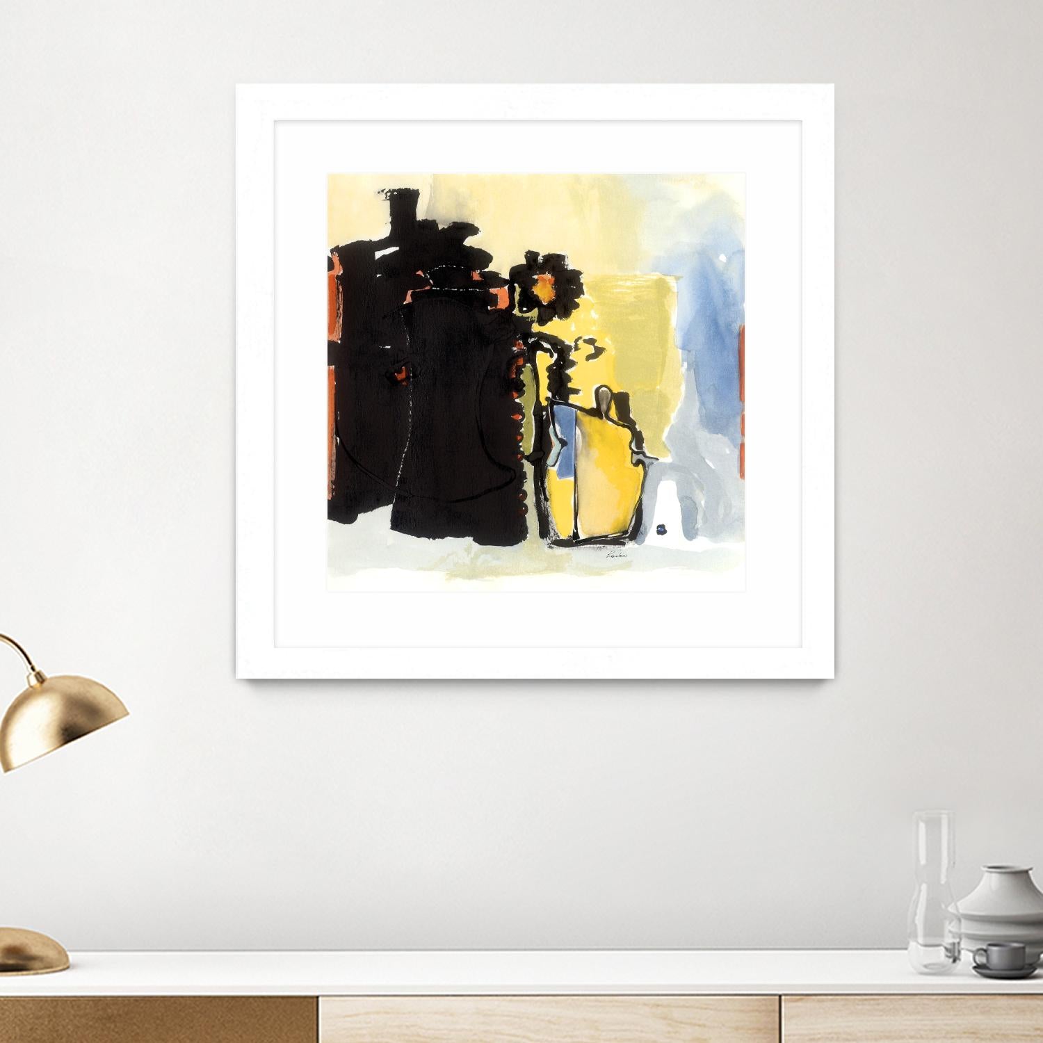 Vases Collage by Diane Lambin on GIANT ART - yellow abstract