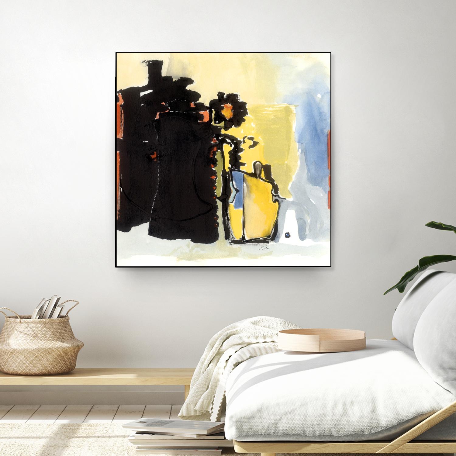 Vases Collage by Diane Lambin on GIANT ART - yellow abstract