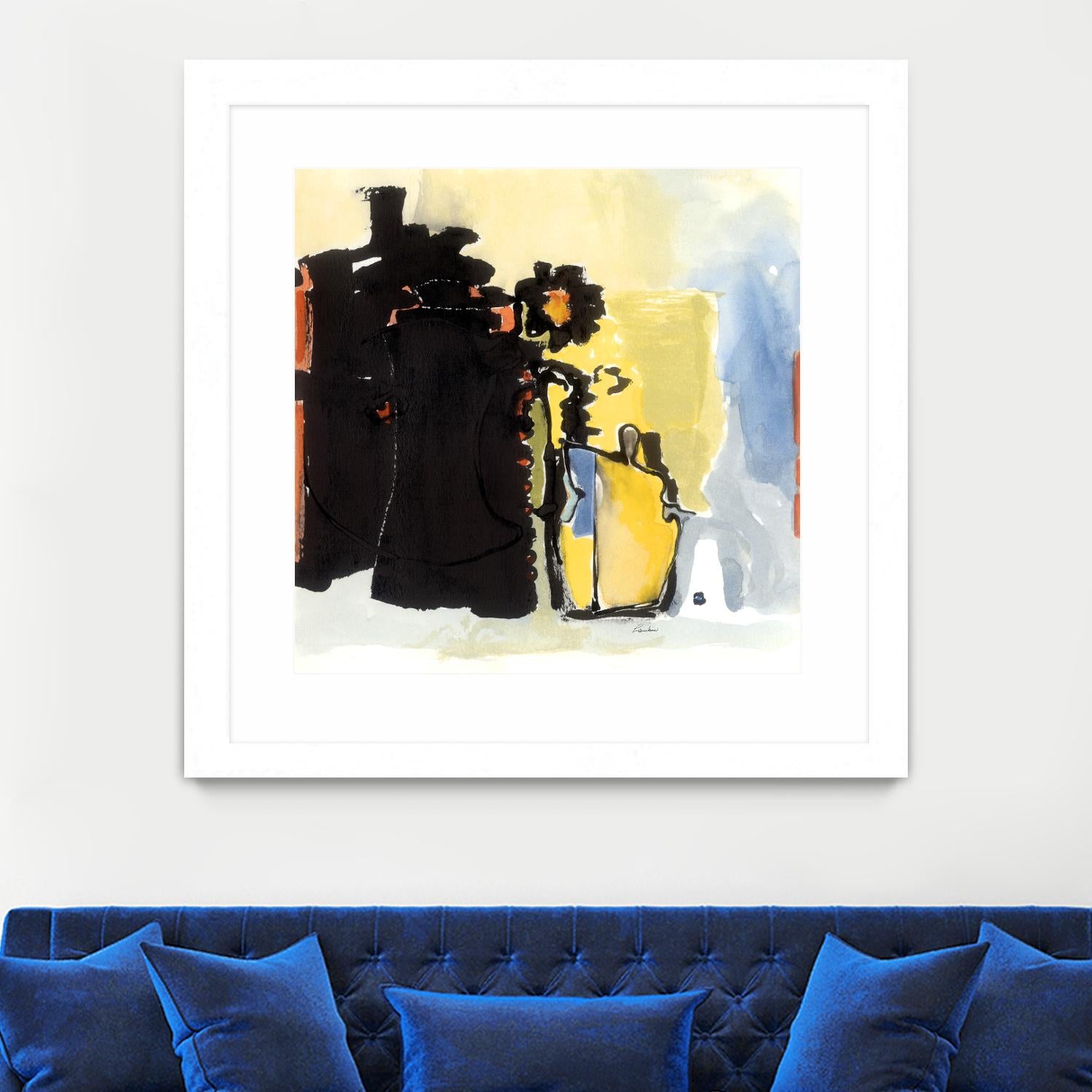 Vases Collage by Diane Lambin on GIANT ART - yellow abstract