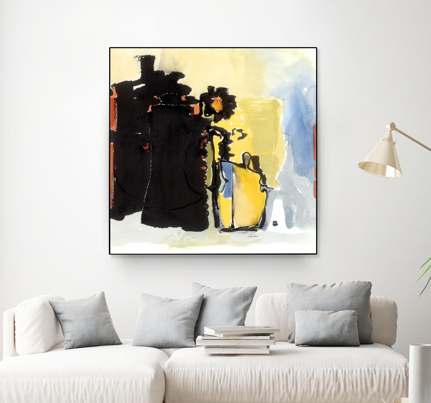 Vases Collage by Diane Lambin on GIANT ART - yellow abstract