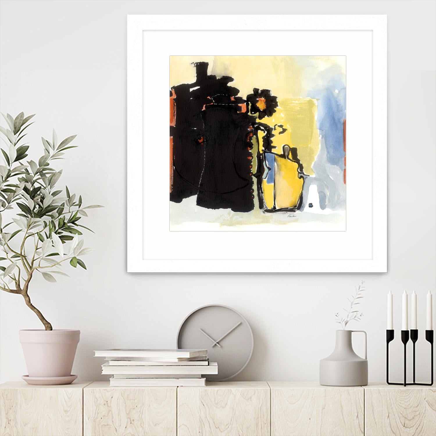 Vases Collage by Diane Lambin on GIANT ART - yellow abstract