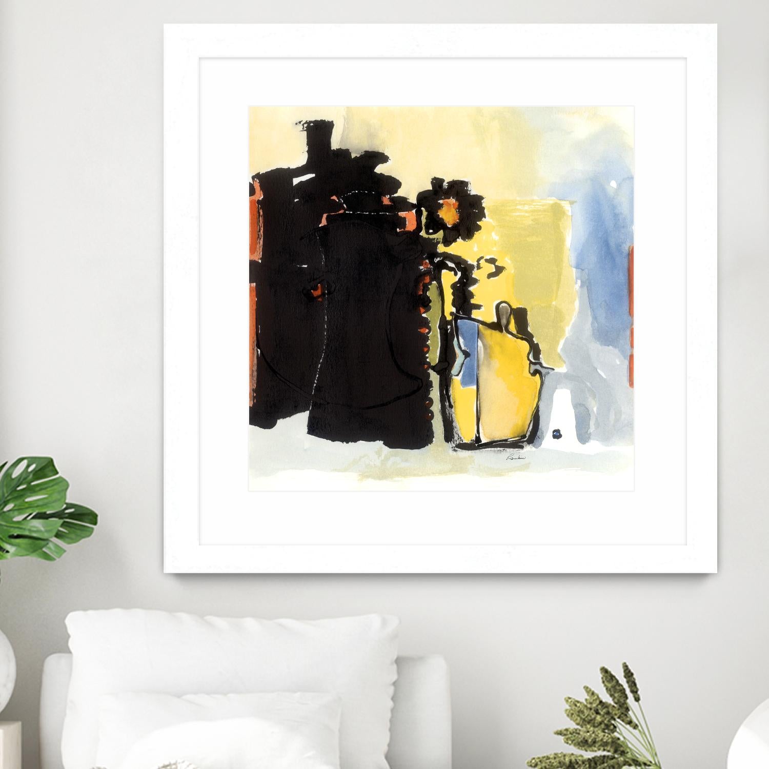 Vases Collage by Diane Lambin on GIANT ART - yellow abstract