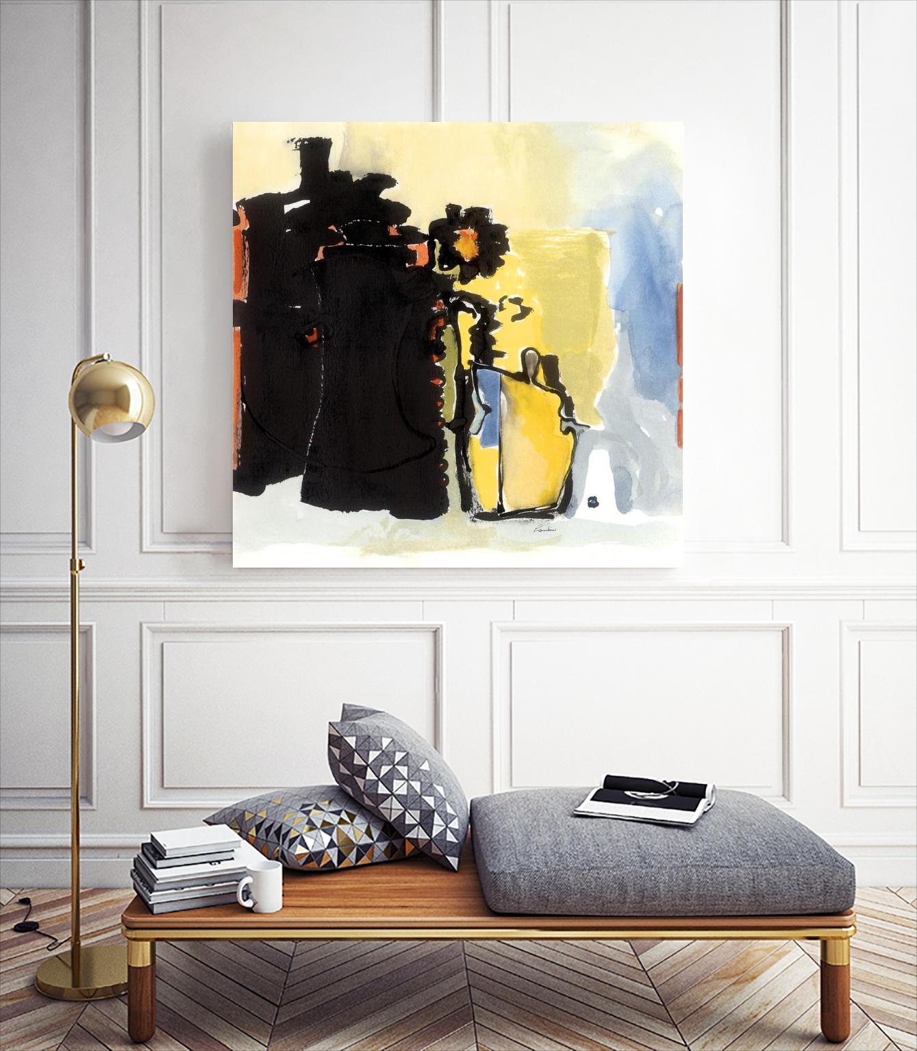 Vases Collage by Diane Lambin on GIANT ART - yellow abstract