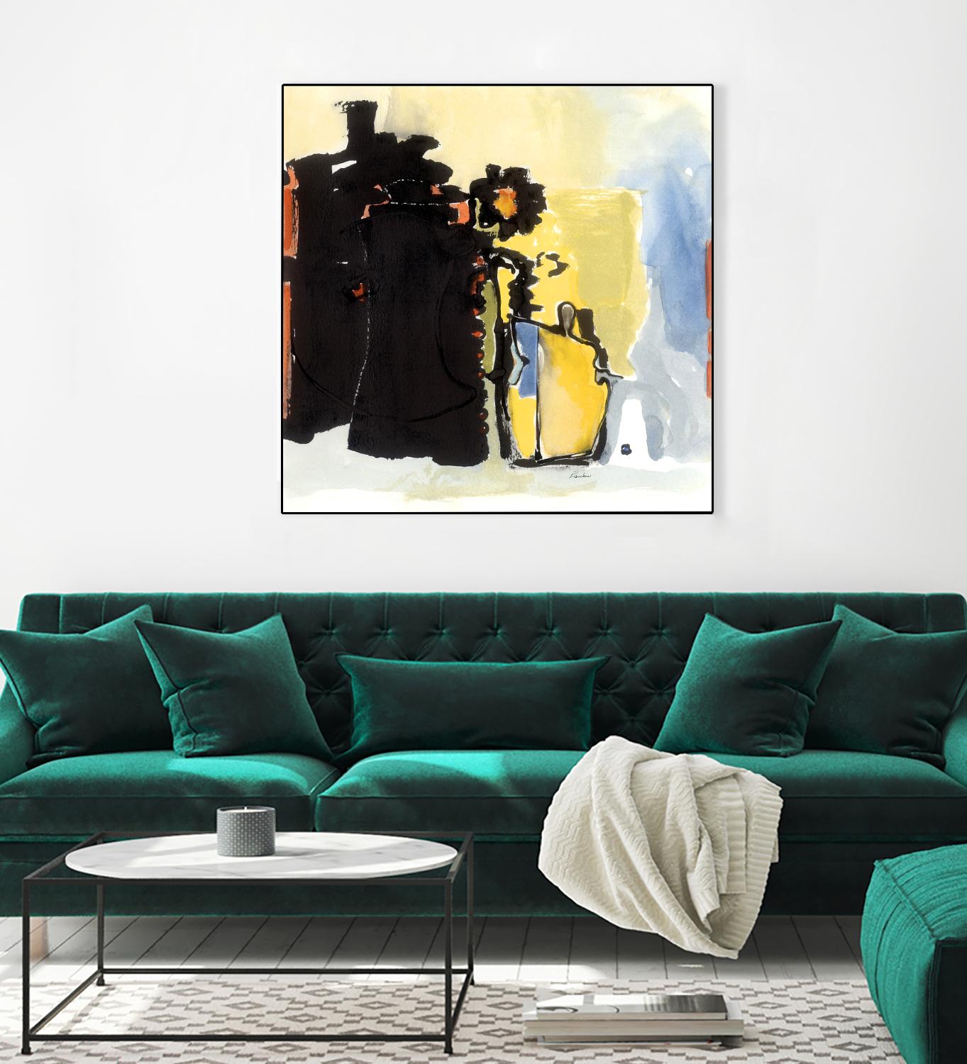 Vases Collage by Diane Lambin on GIANT ART - yellow abstract