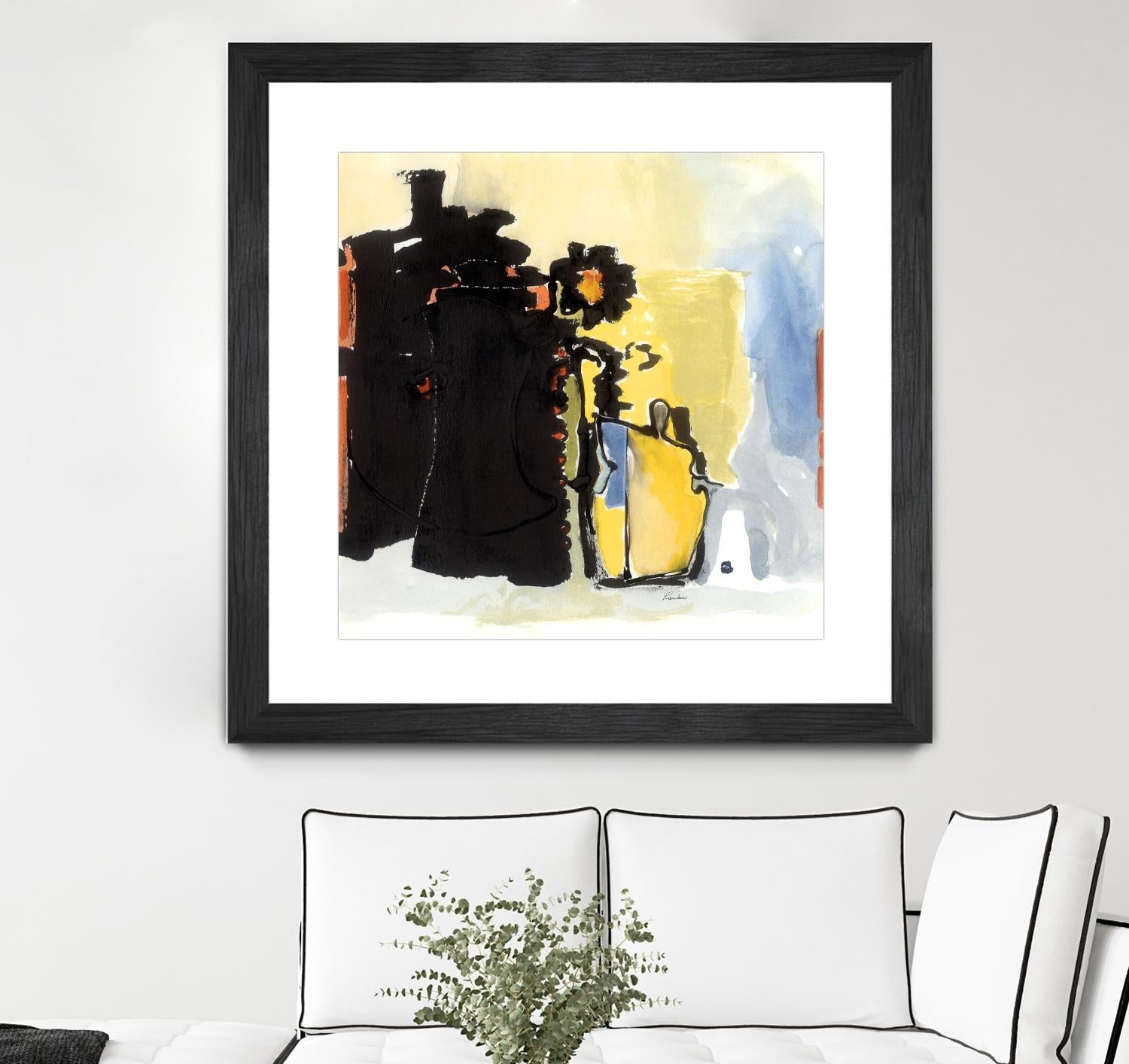 Vases Collage by Diane Lambin on GIANT ART - yellow abstract