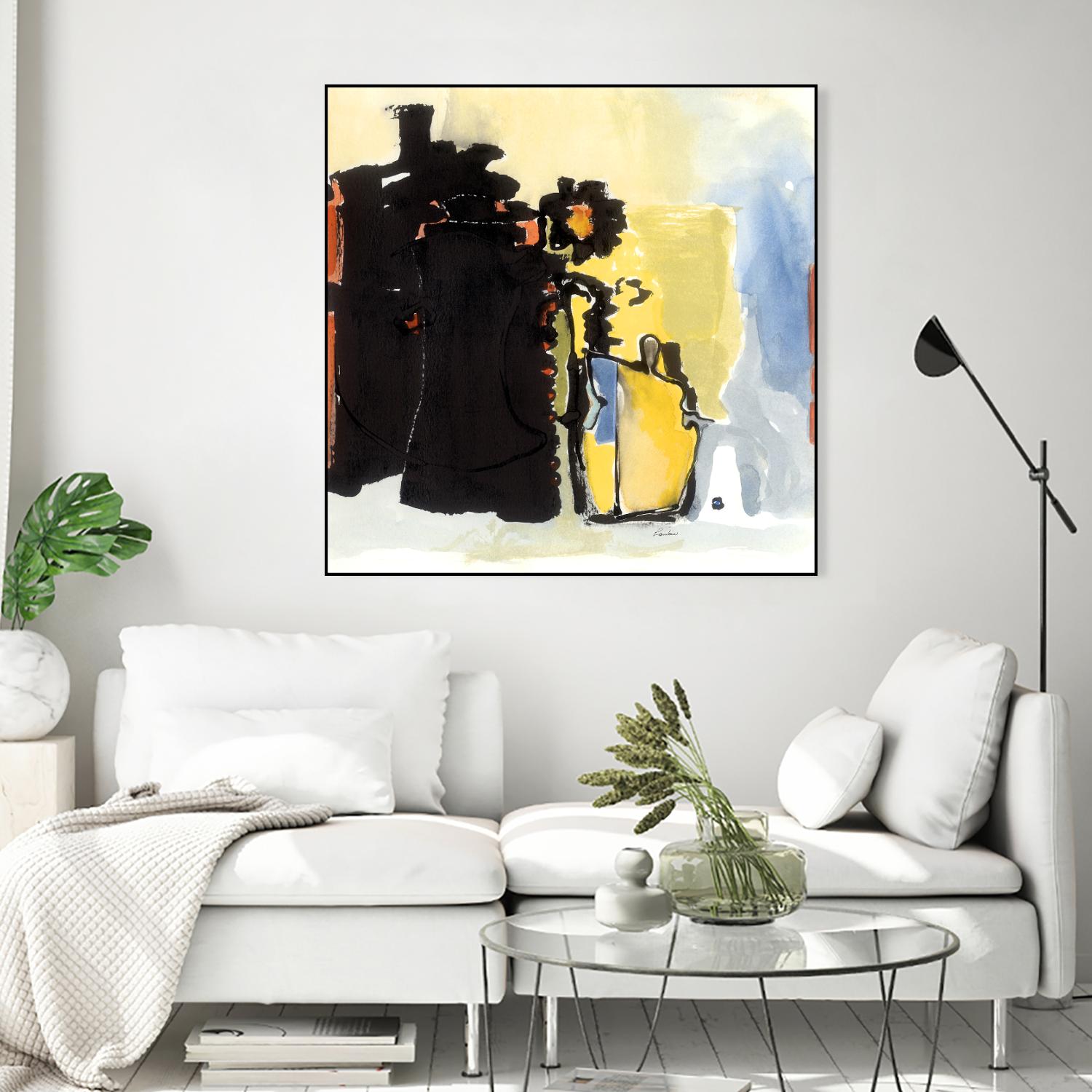 Vases Collage by Diane Lambin on GIANT ART - yellow abstract