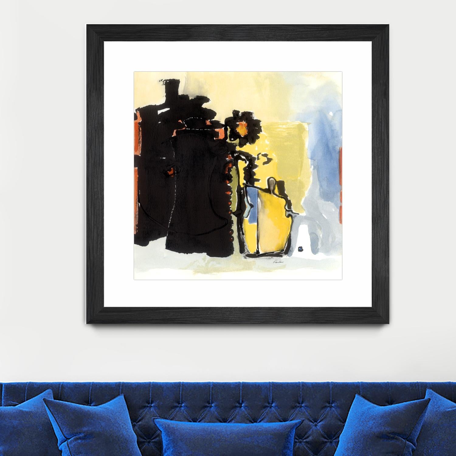 Vases Collage by Diane Lambin on GIANT ART - yellow abstract