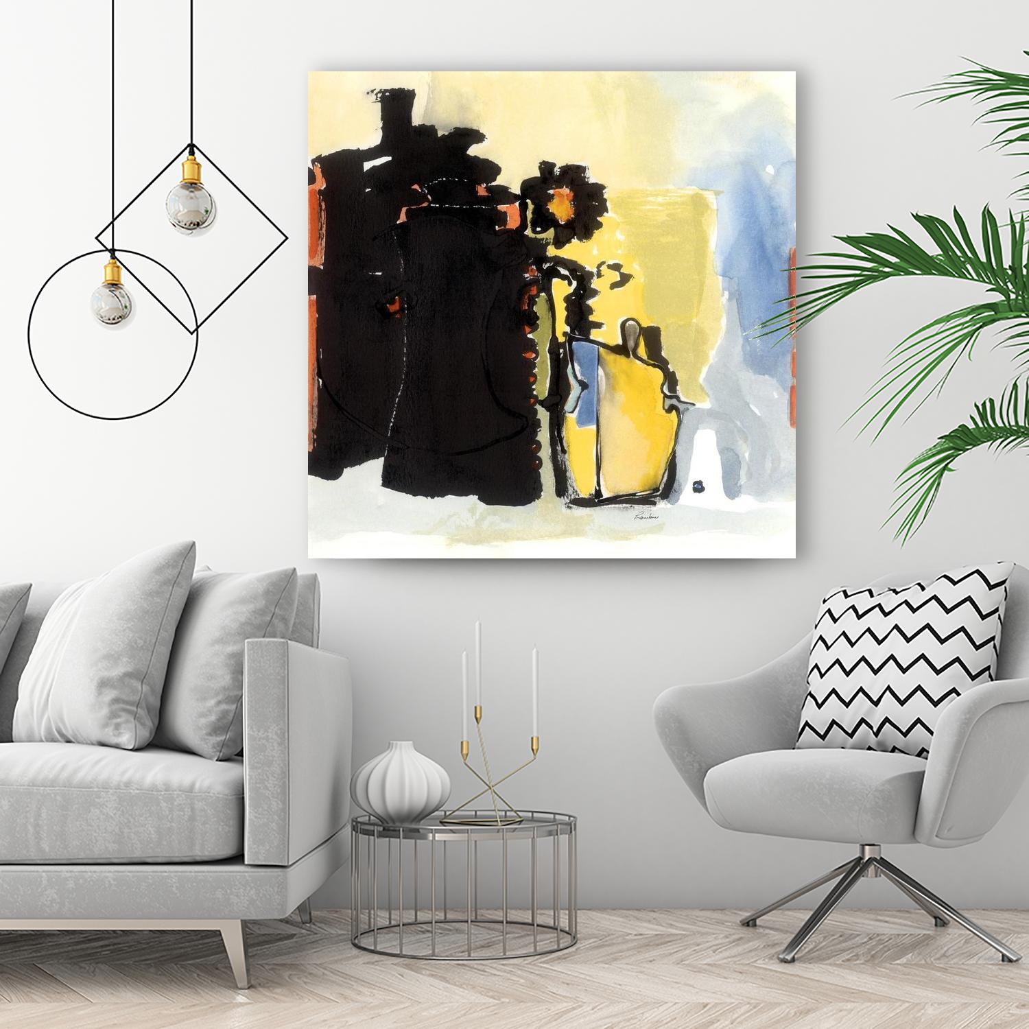 Vases Collage by Diane Lambin on GIANT ART - yellow abstract