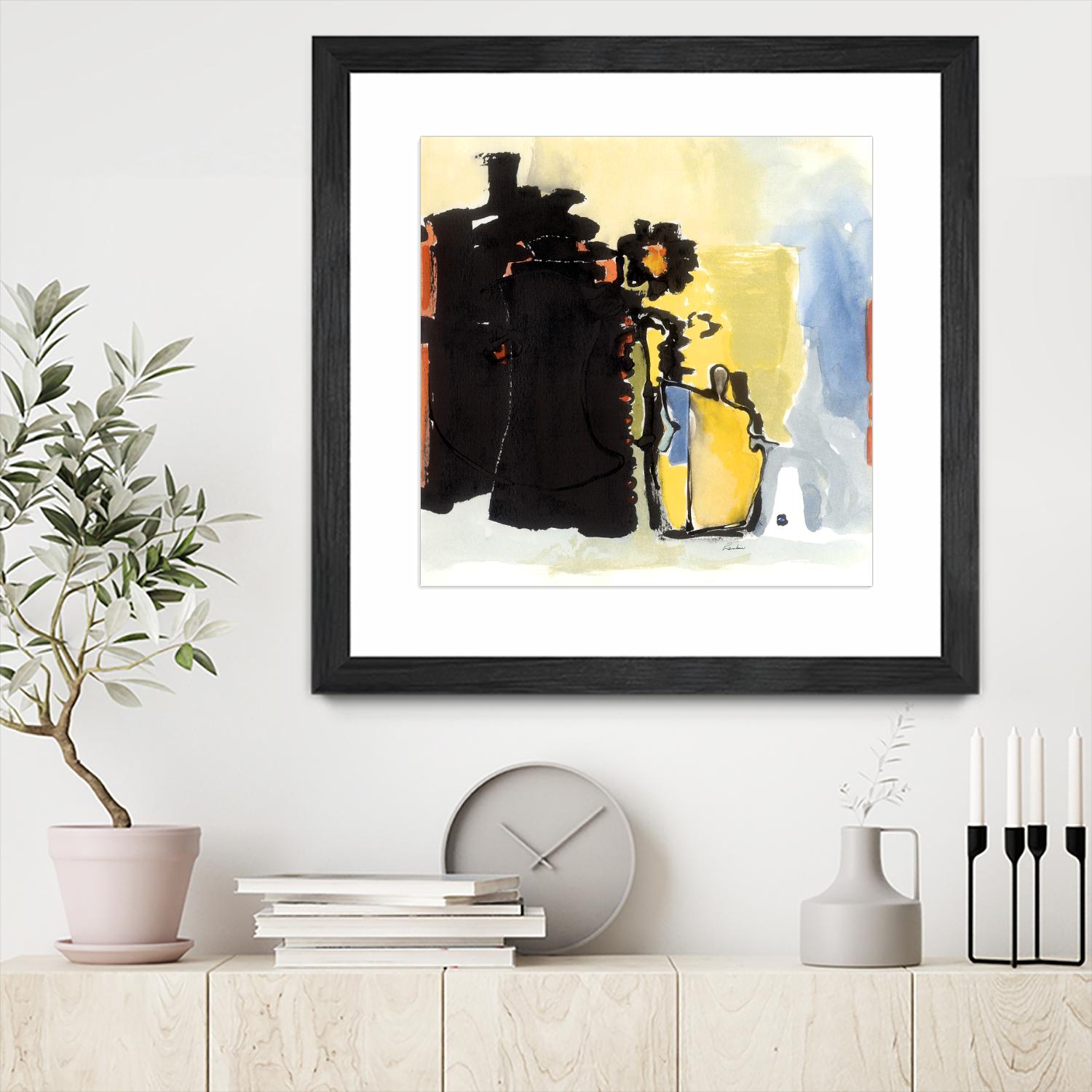 Vases Collage by Diane Lambin on GIANT ART - yellow abstract