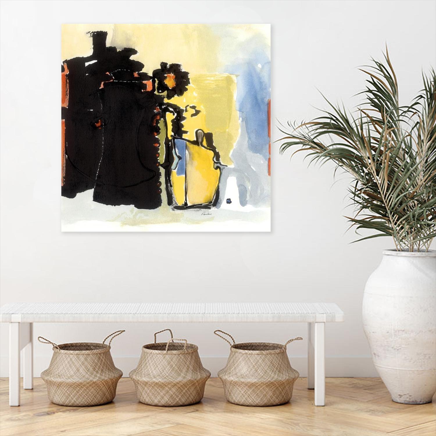 Vases Collage by Diane Lambin on GIANT ART - yellow abstract
