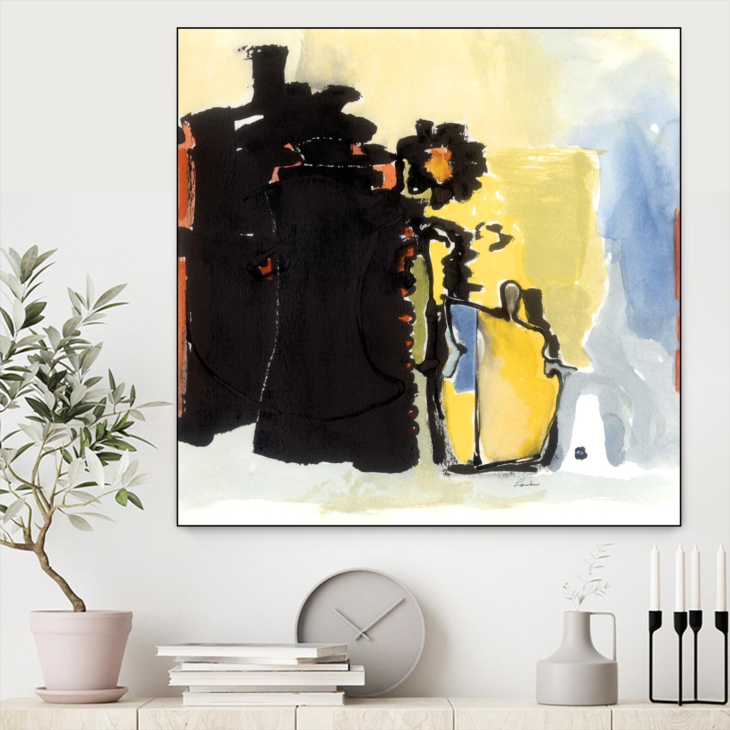 Vases Collage by Diane Lambin on GIANT ART - yellow abstract