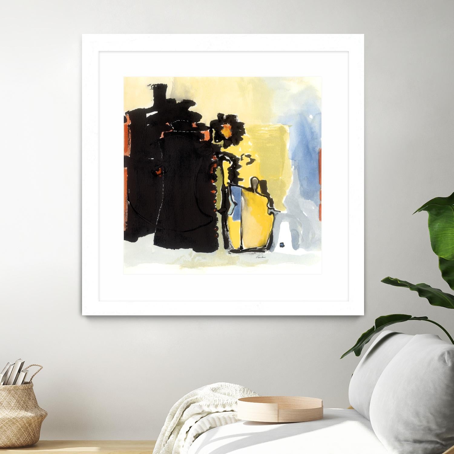 Vases Collage by Diane Lambin on GIANT ART - yellow abstract