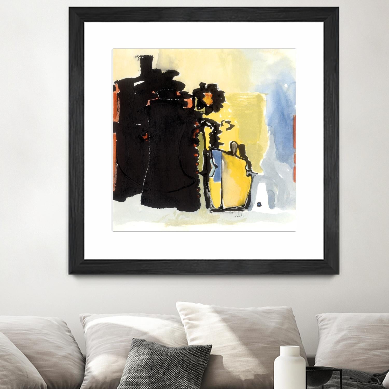 Vases Collage by Diane Lambin on GIANT ART - yellow abstract