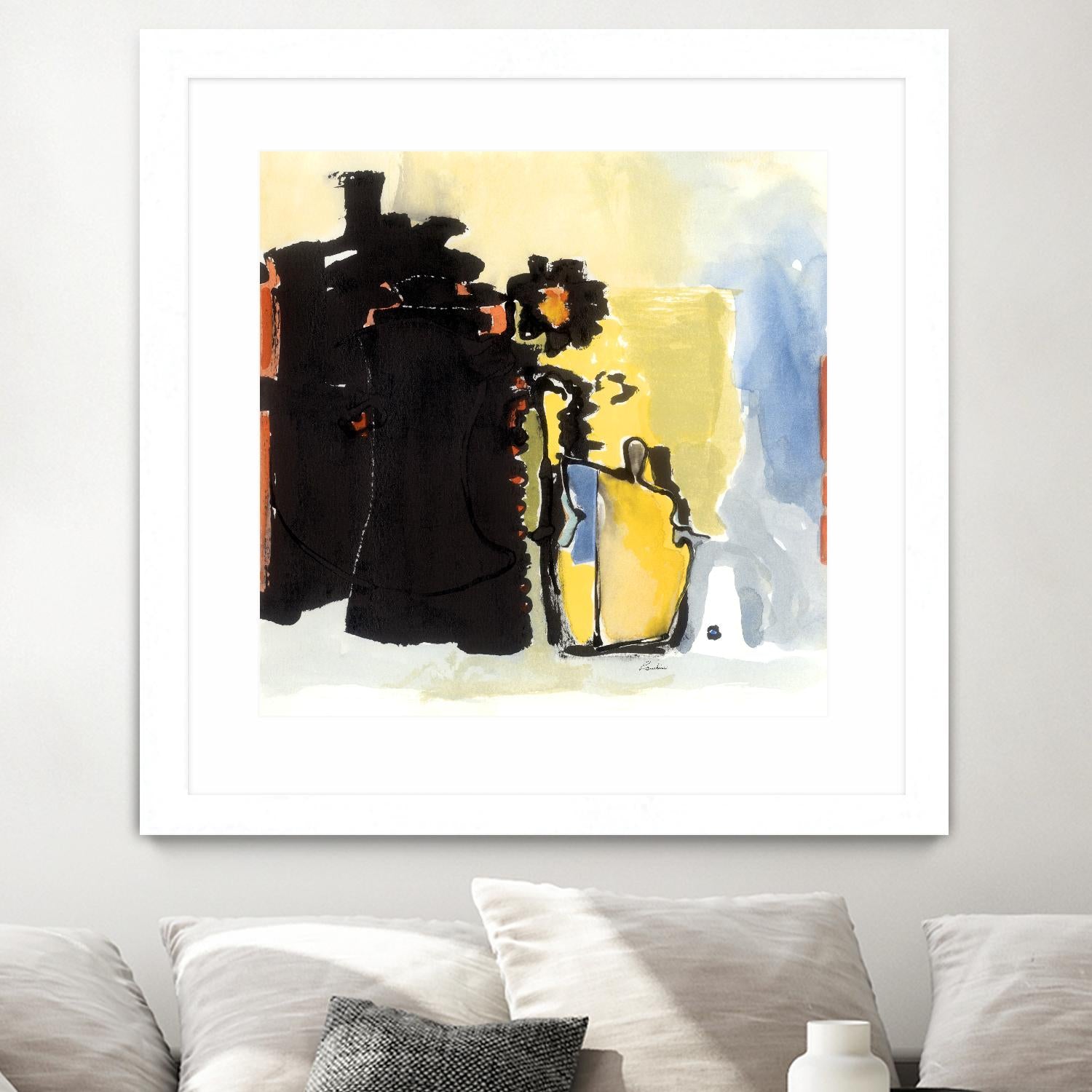 Vases Collage by Diane Lambin on GIANT ART - yellow abstract
