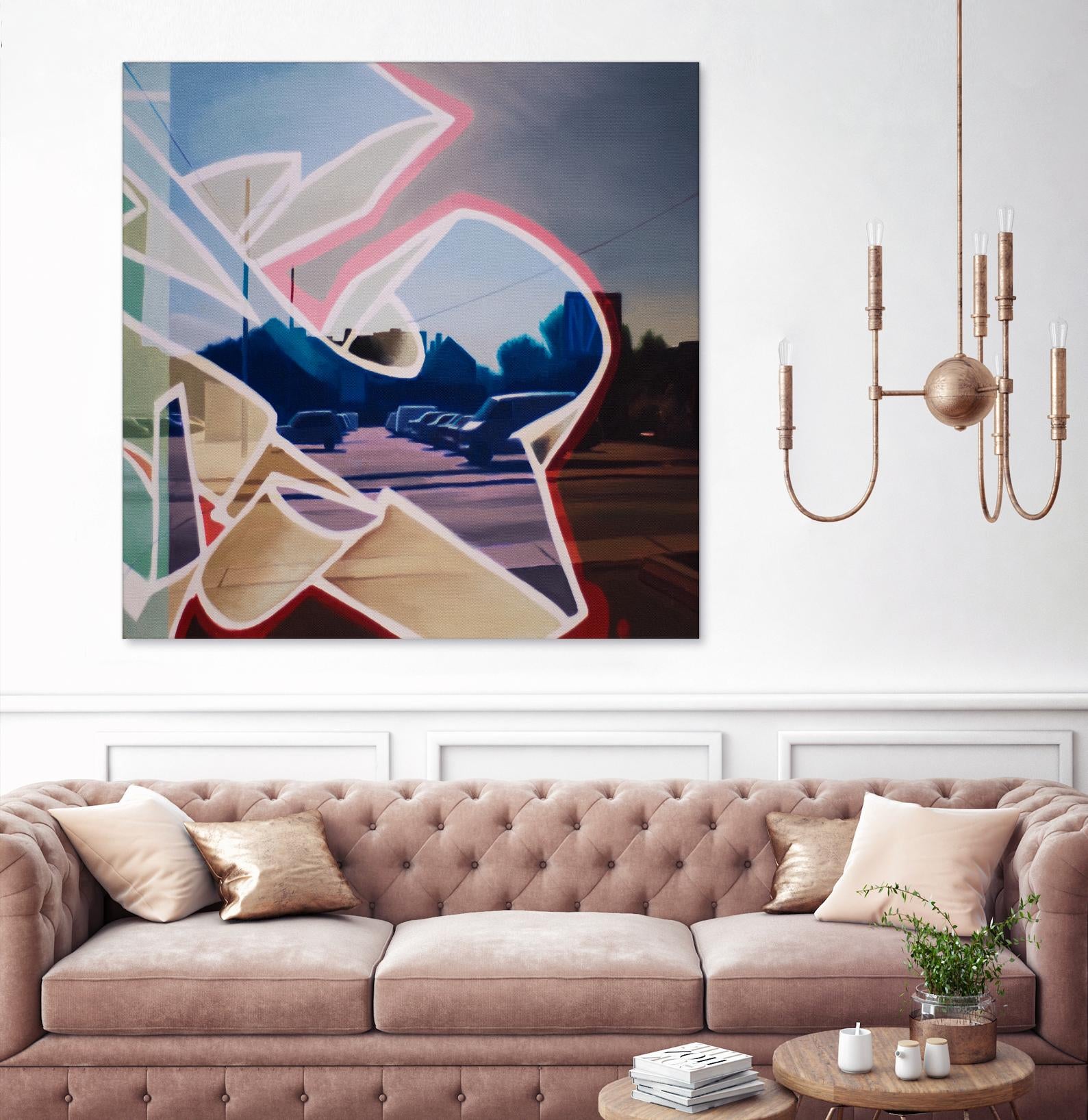 False Future by James Nye on GIANT ART - beige street art graffiti