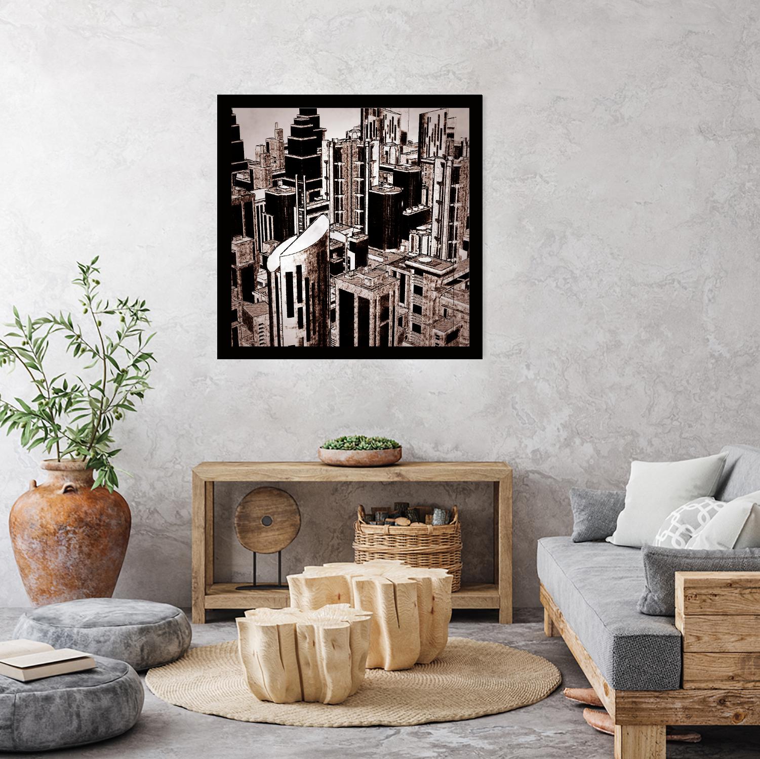 Megapolis 2 by Jefd on GIANT ART - black digital