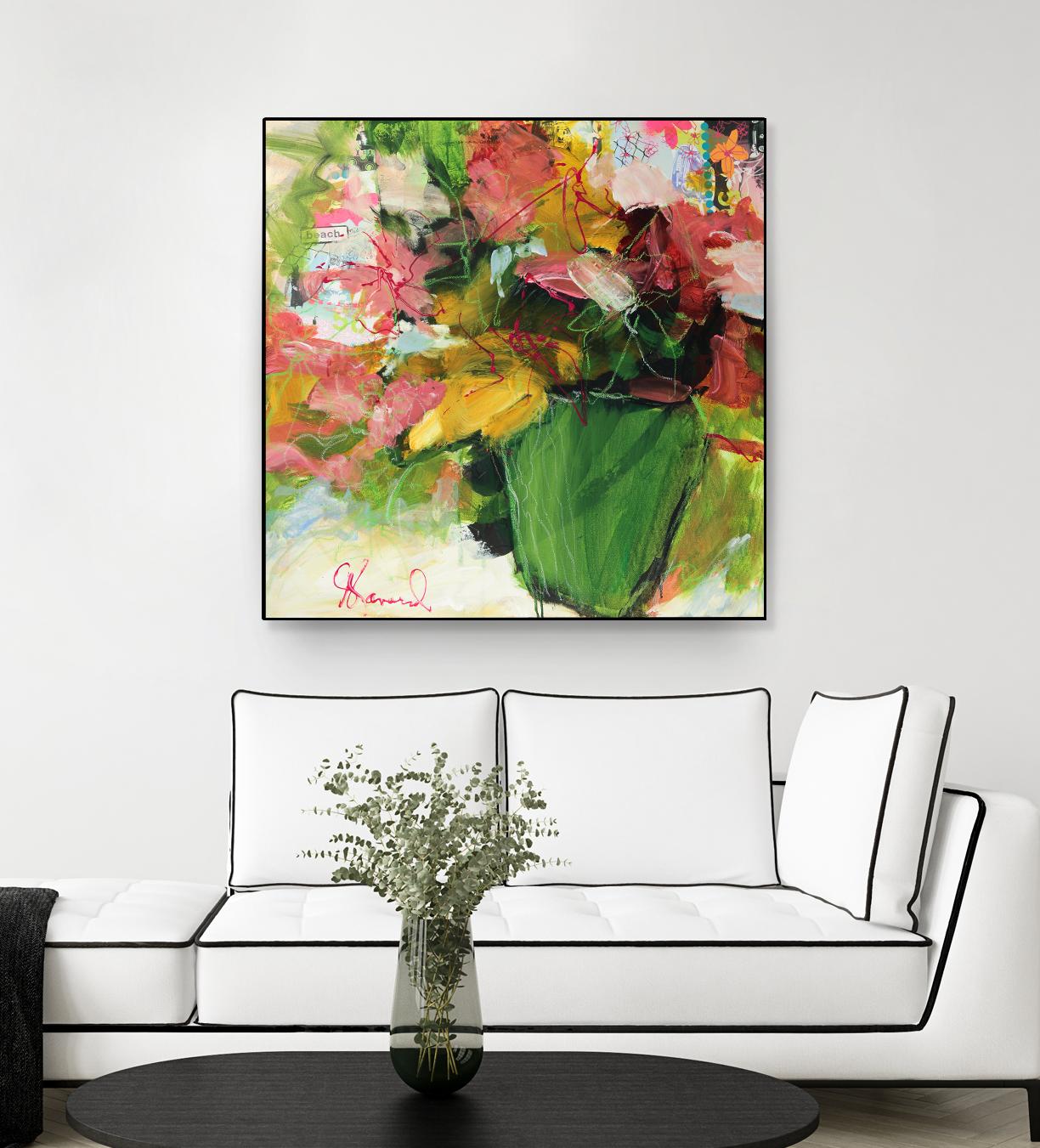 Beach Lover by Doris Savard on GIANT ART - pink flowers artistes du québec