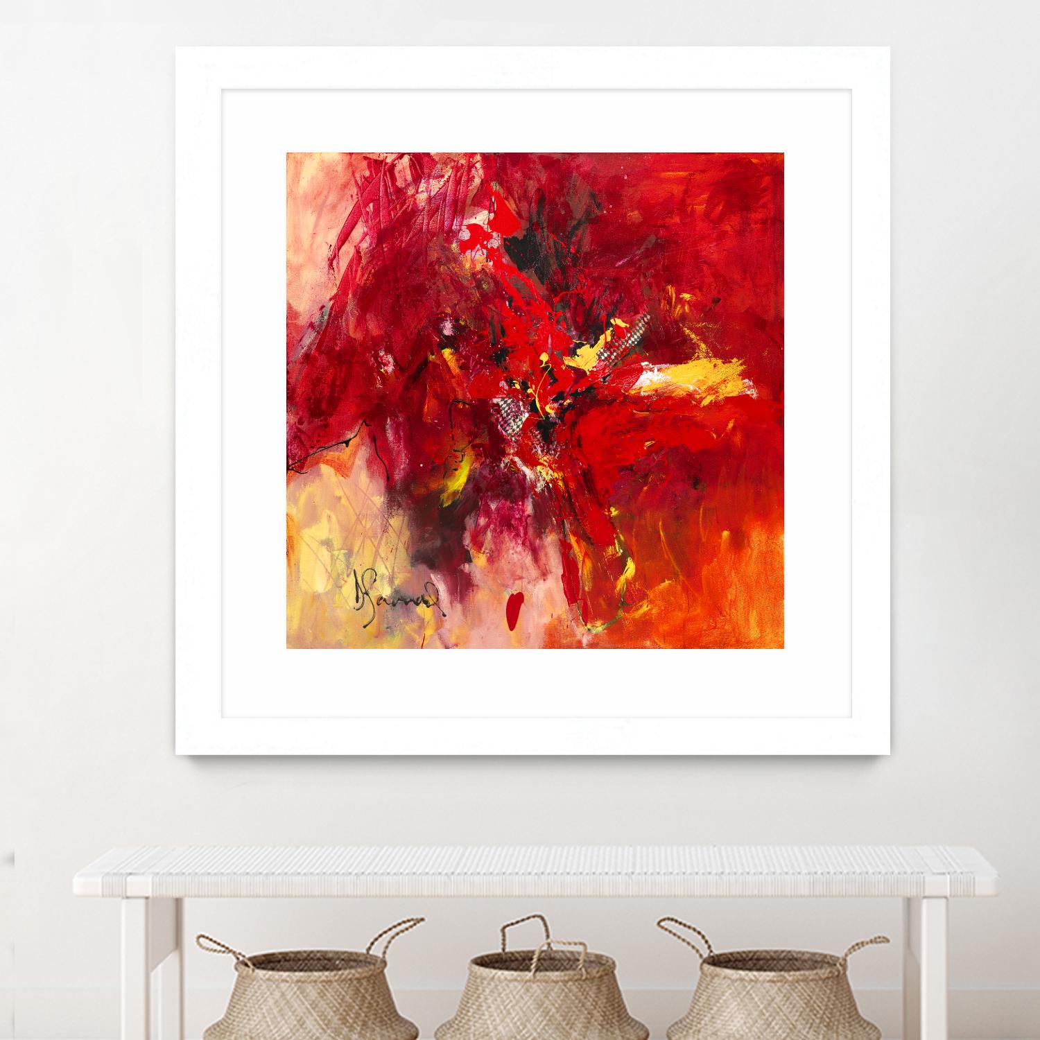 Lovely by Doris Savard on GIANT ART - red abstract