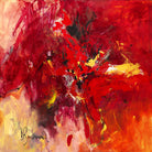 Lovely by Doris Savard on GIANT ART - red abstract