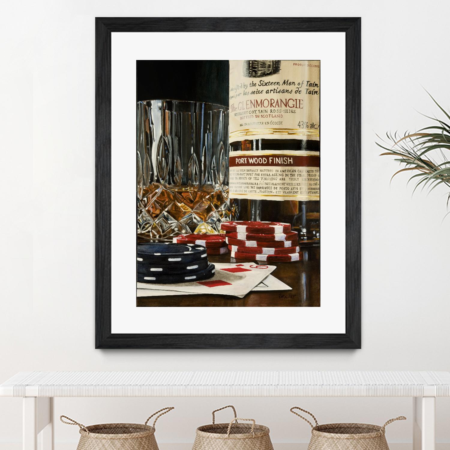 Scotch a l'apéro by Marc Brochier on GIANT ART - red still life glass
